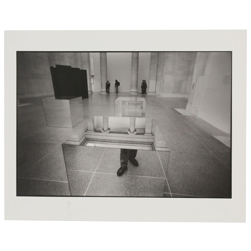 William D. Wade Silver Gelatin Photograph “At The Louvre, Paris,” 1993
