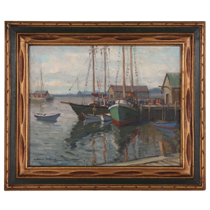 Gianni Cilfone Oil Painting "Gloucester Harbor"