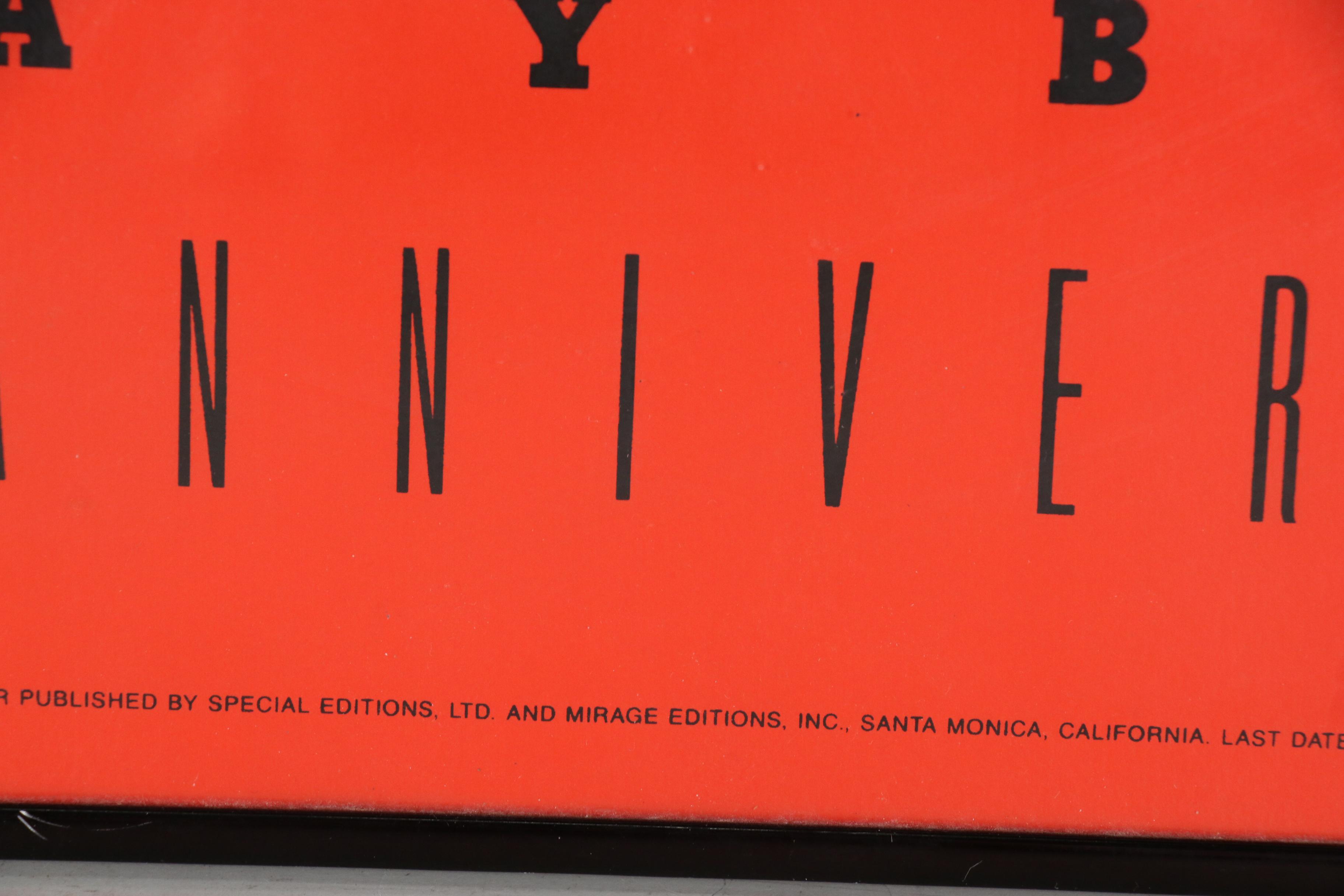 Serigraph Designed by Andy Warhol for "Playboy" 35th Anniversary