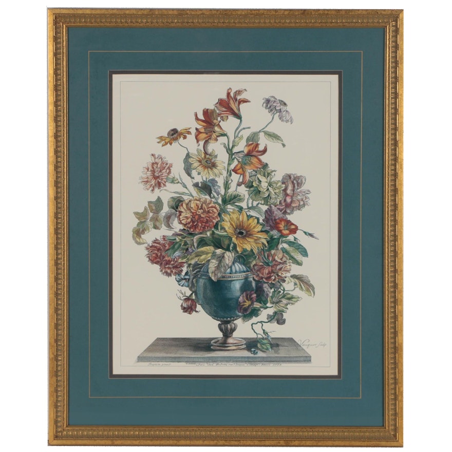 Offset Lithograph after Jean-Baptiste Monnoyer of Floral Still Life