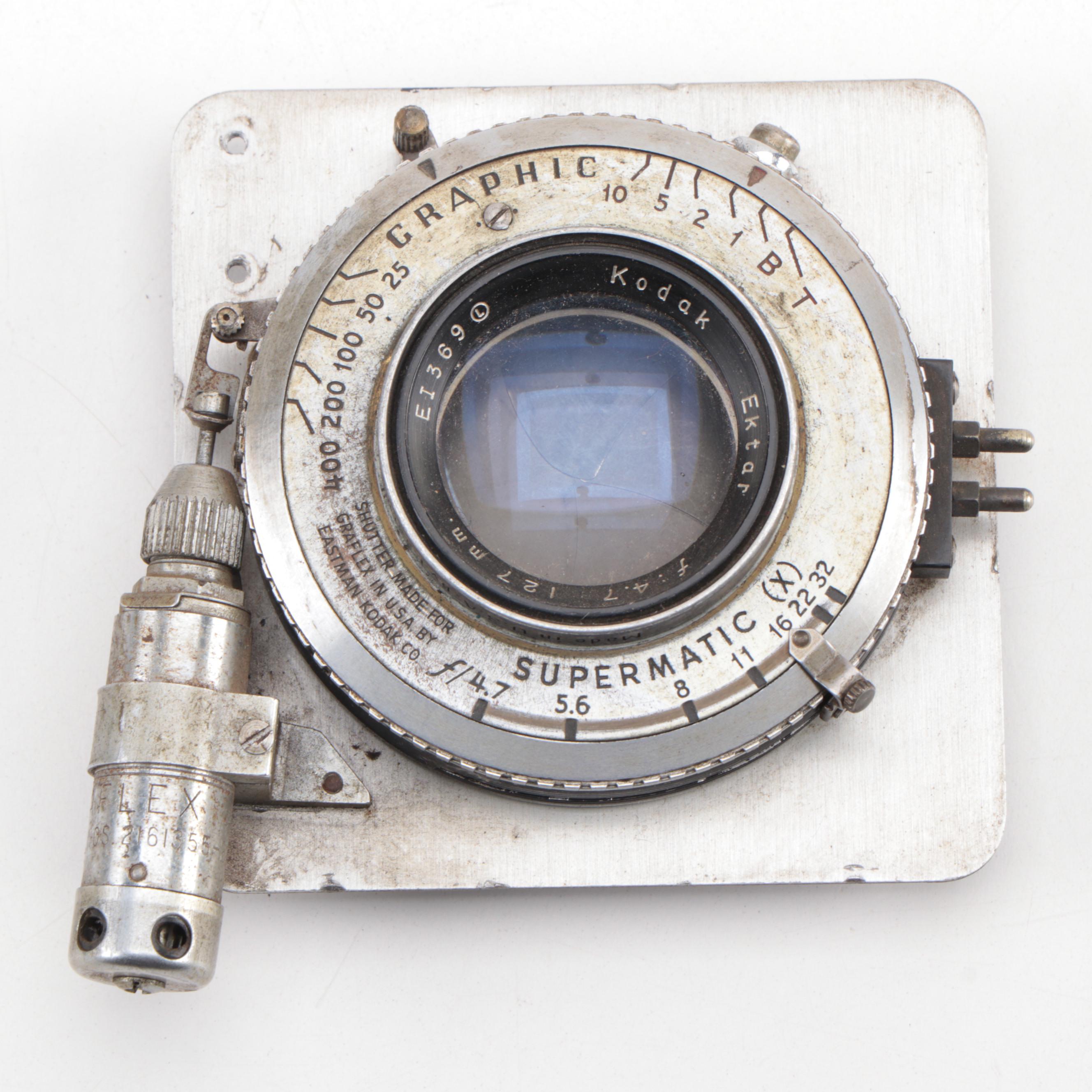 Kodak Anastigmat and Ektar Supermatic Shutter Lenses, Mid-20th Century