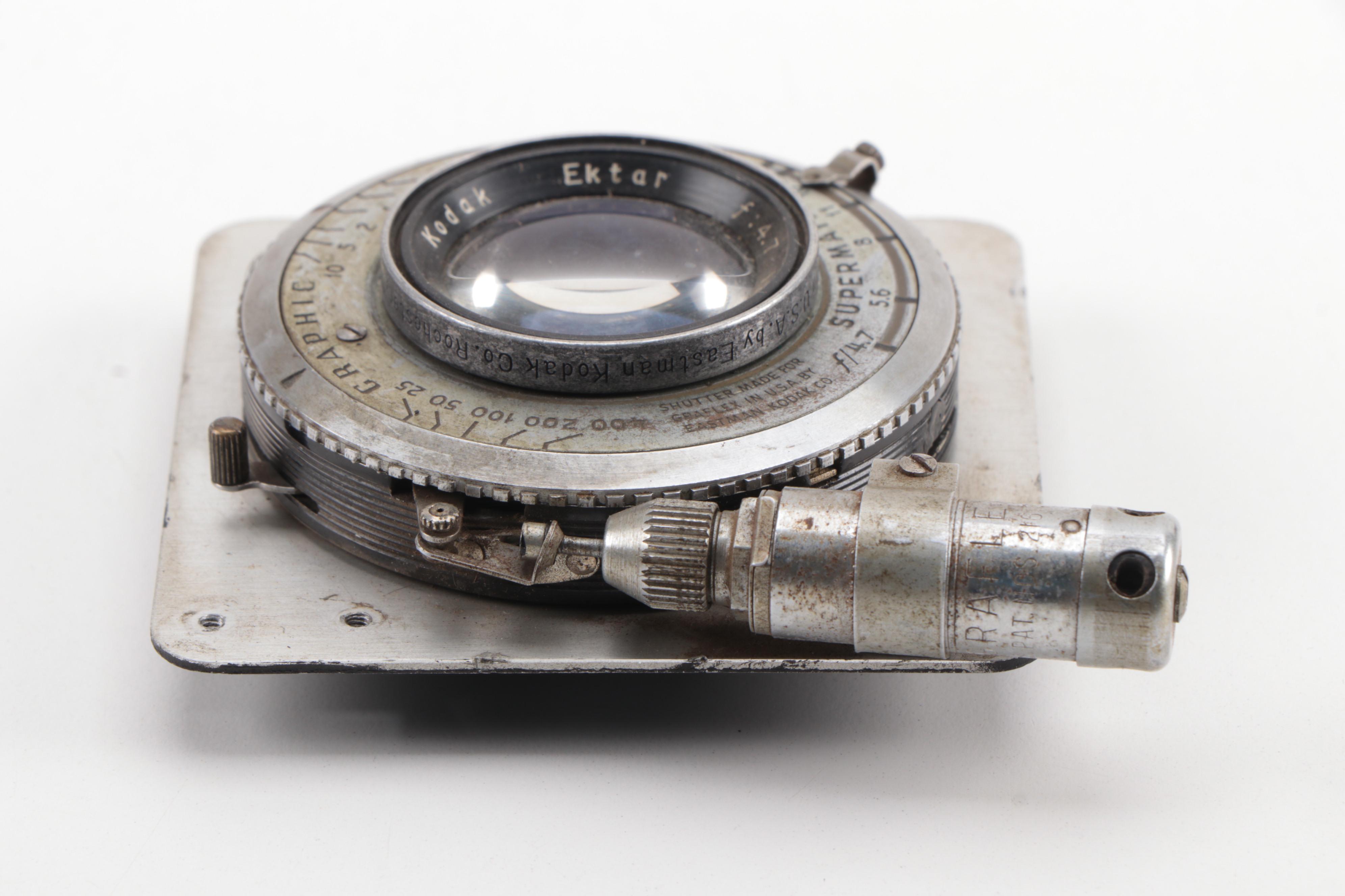 Kodak Anastigmat and Ektar Supermatic Shutter Lenses, Mid-20th Century