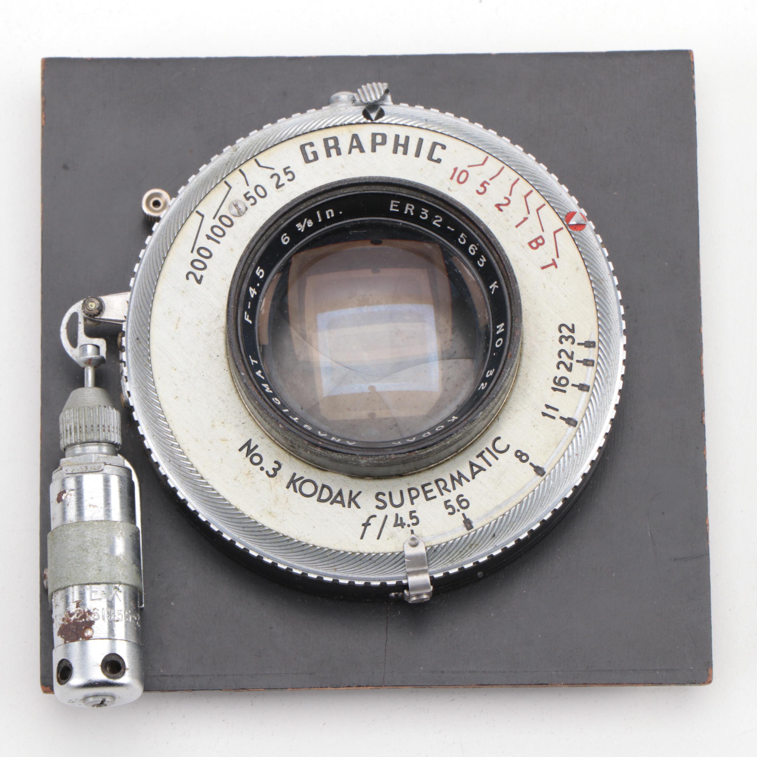 Kodak Anastigmat and Ektar Supermatic Shutter Lenses, Mid-20th Century