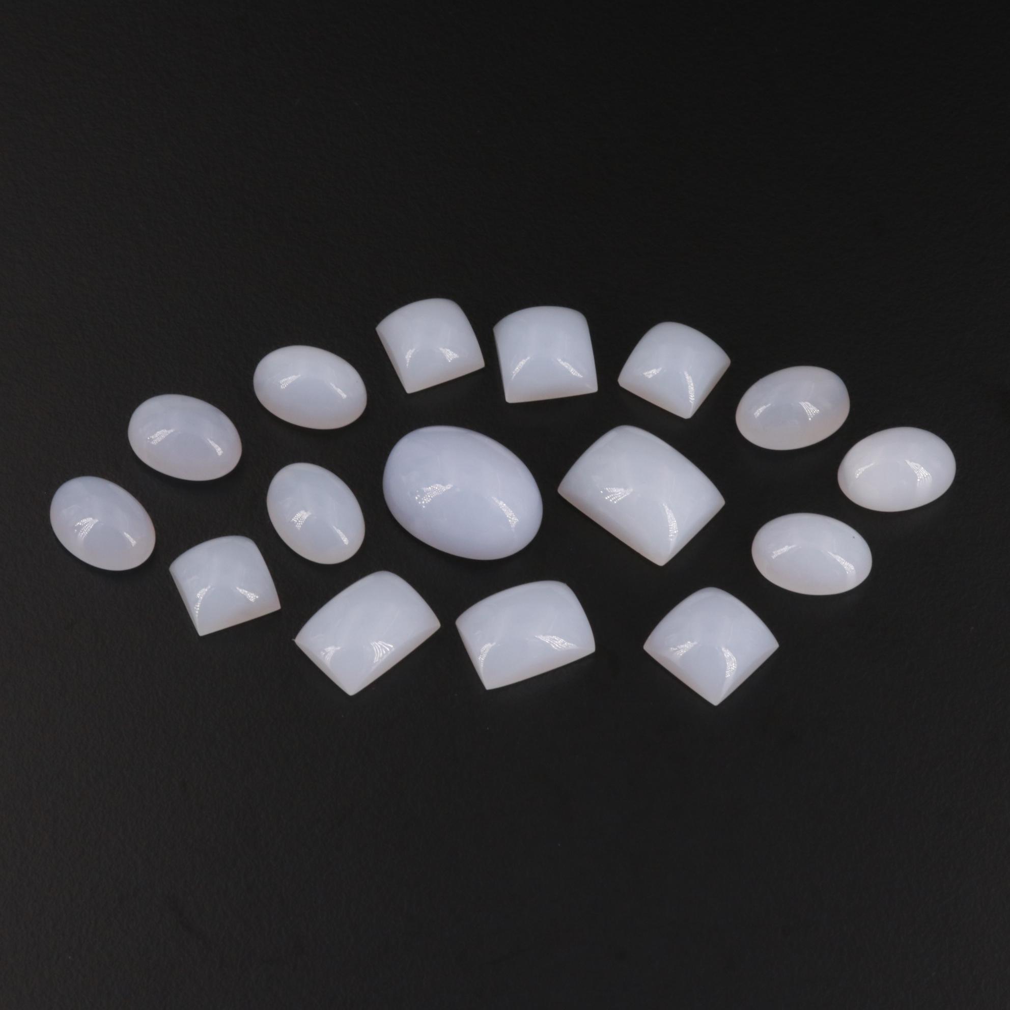 Loose 134.11 CTW Chalcedony Cabochons