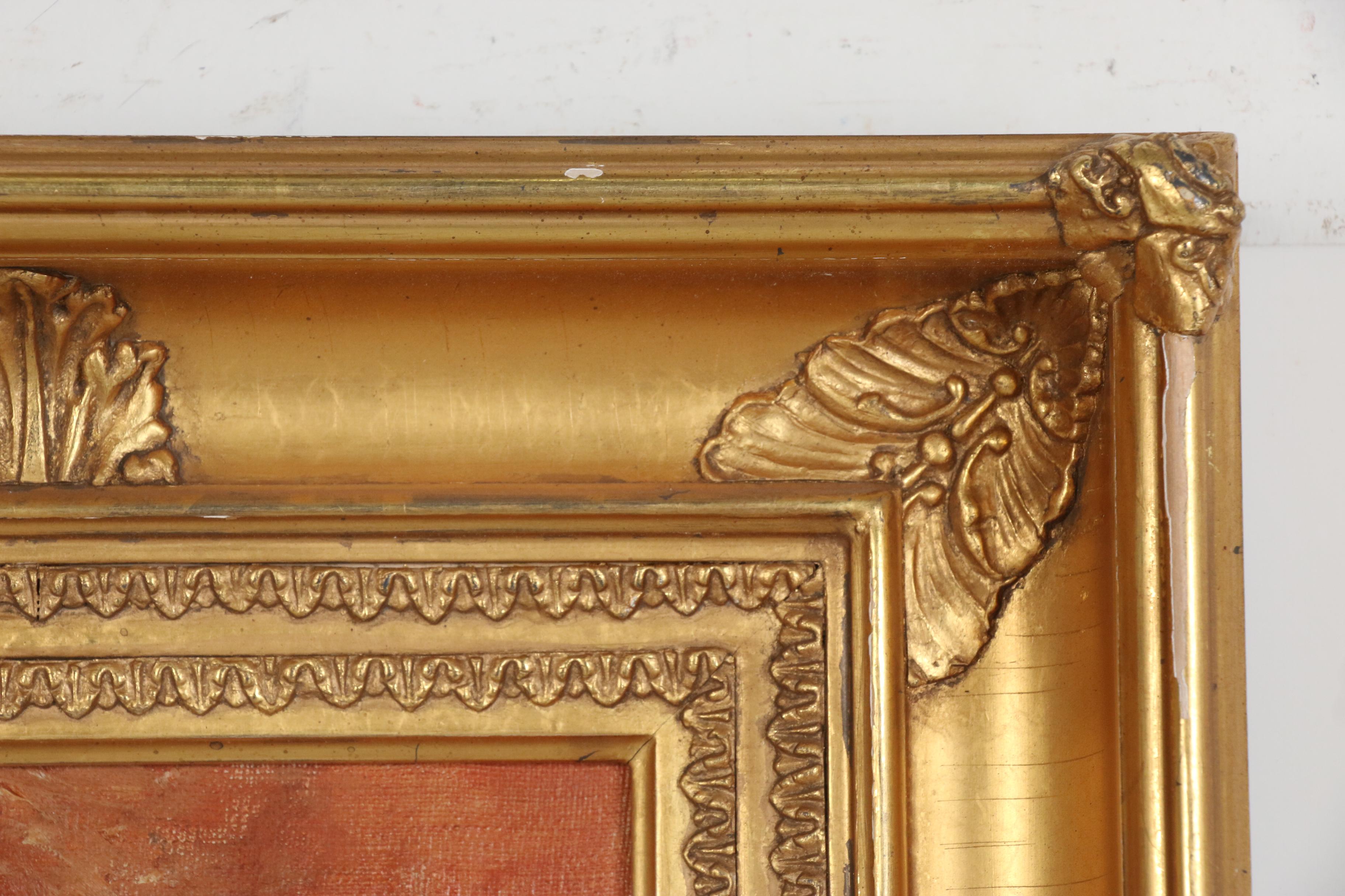 Figure Oil Painting of Standing Woman