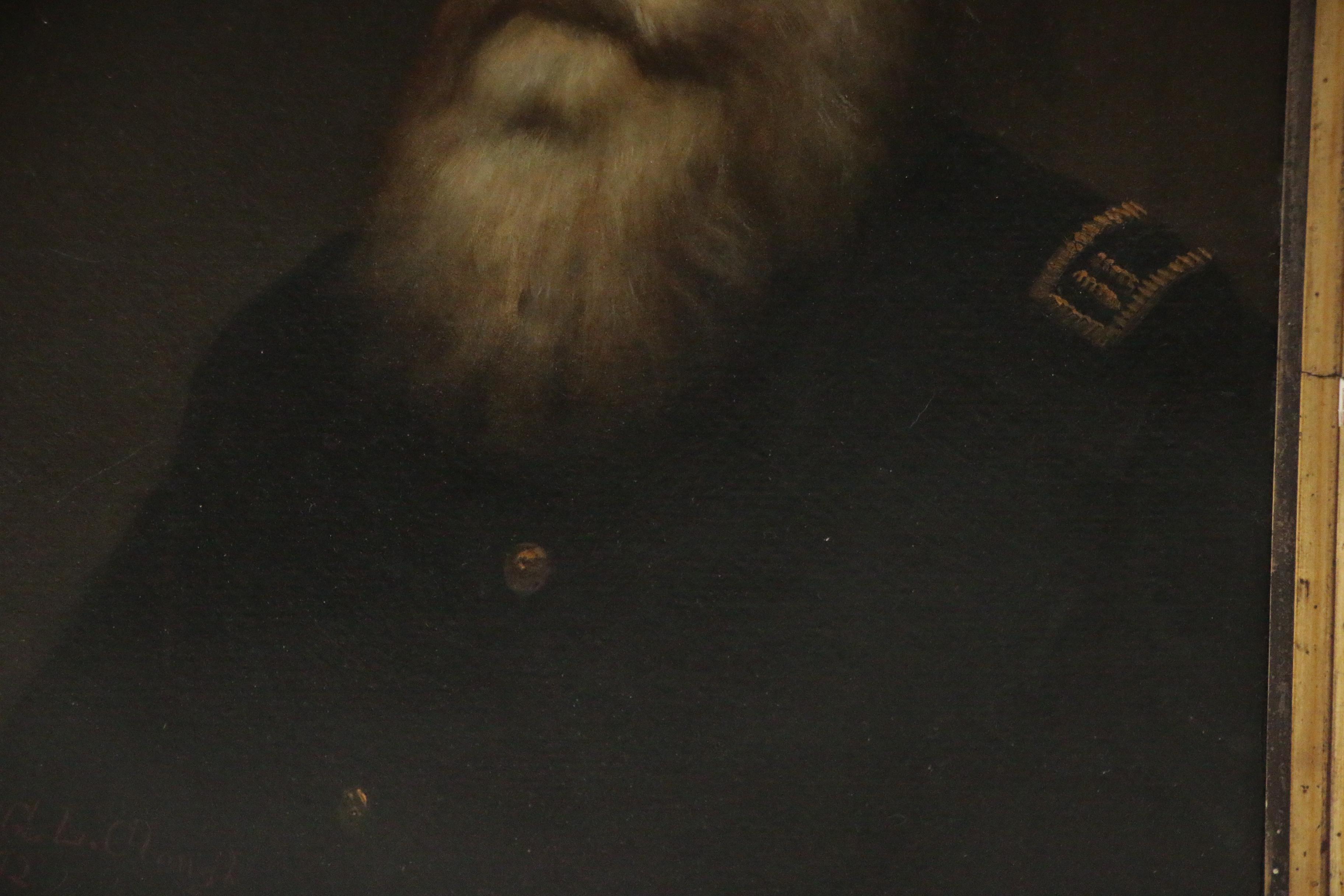 George Lafayette Clough Portrait Oil Painting of a Civil War Captain, 1872