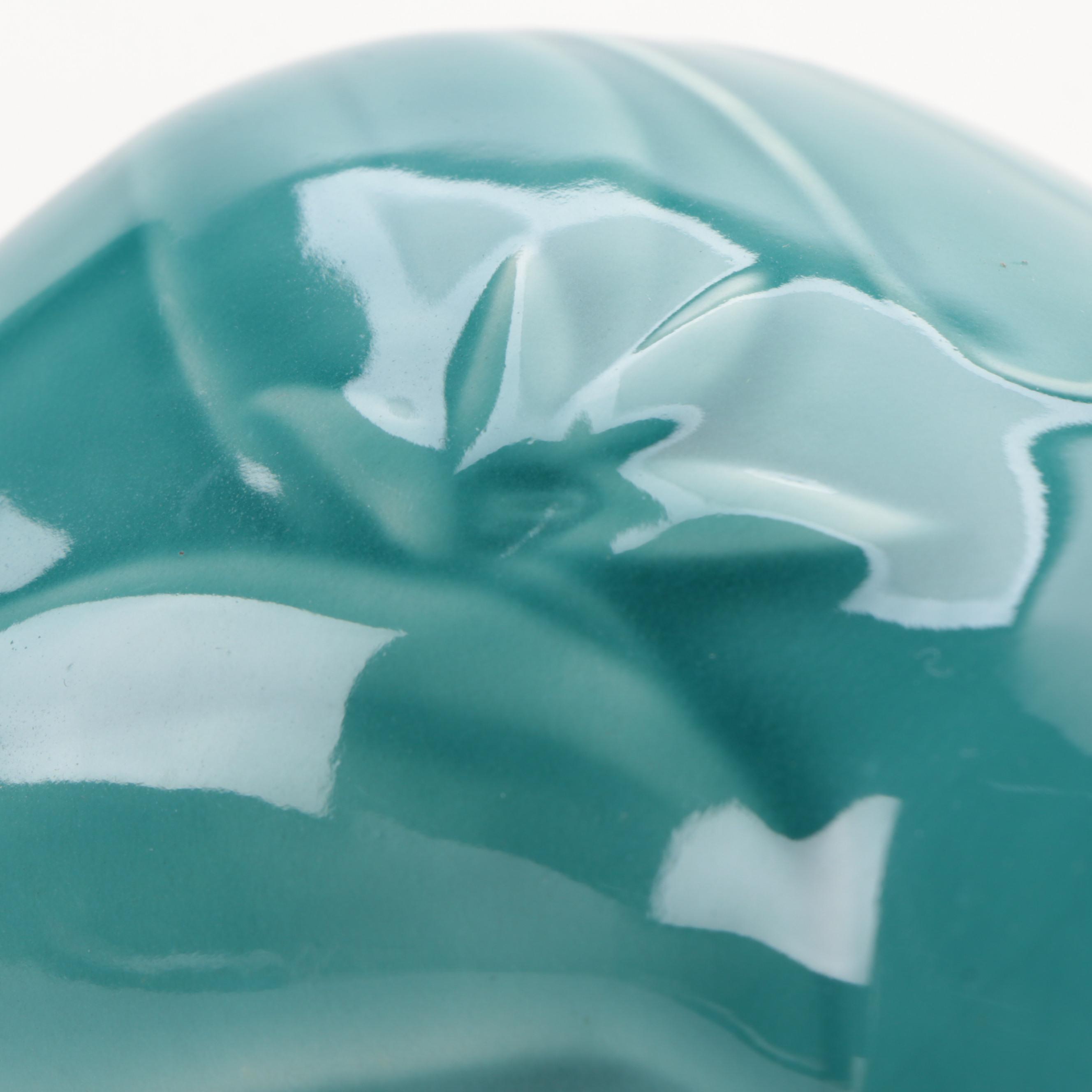 Rookwood Pottery High Glaze Teal Lily Vase, 1956