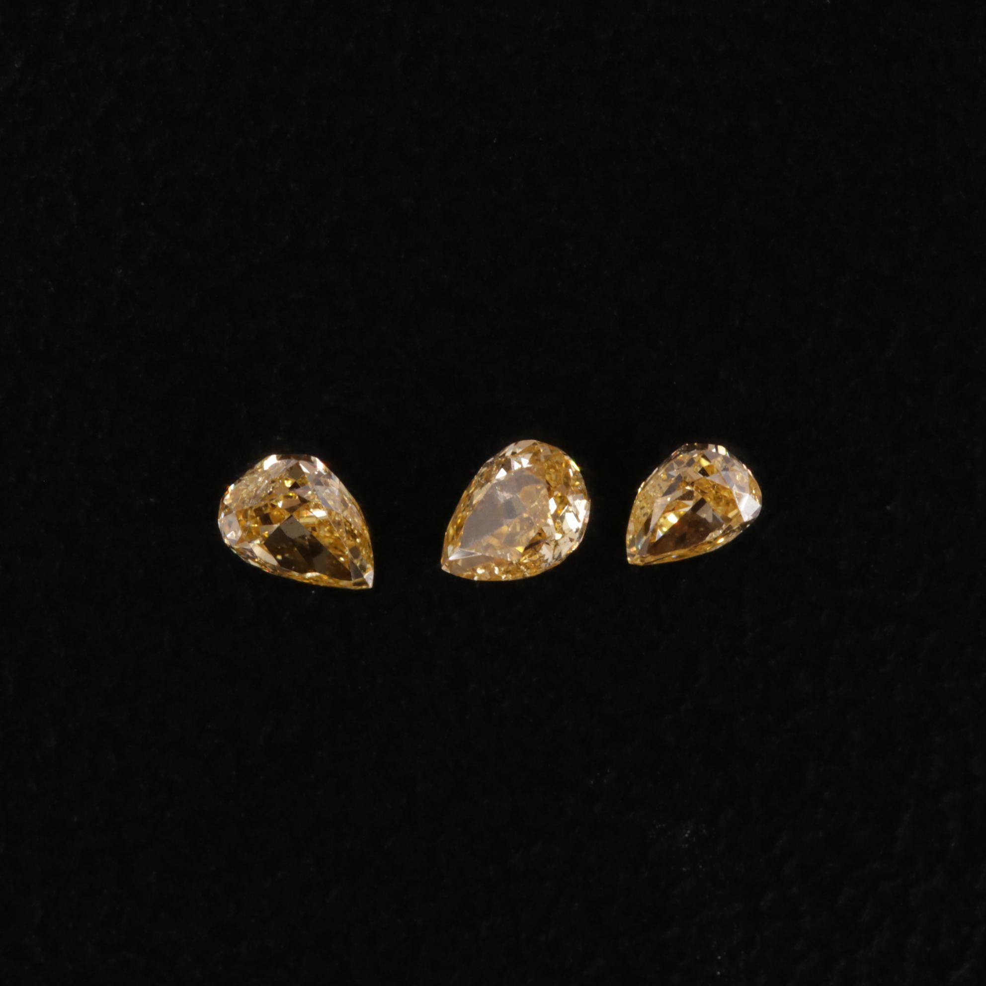 Loose 0.20 CTW Yellow Diamonds