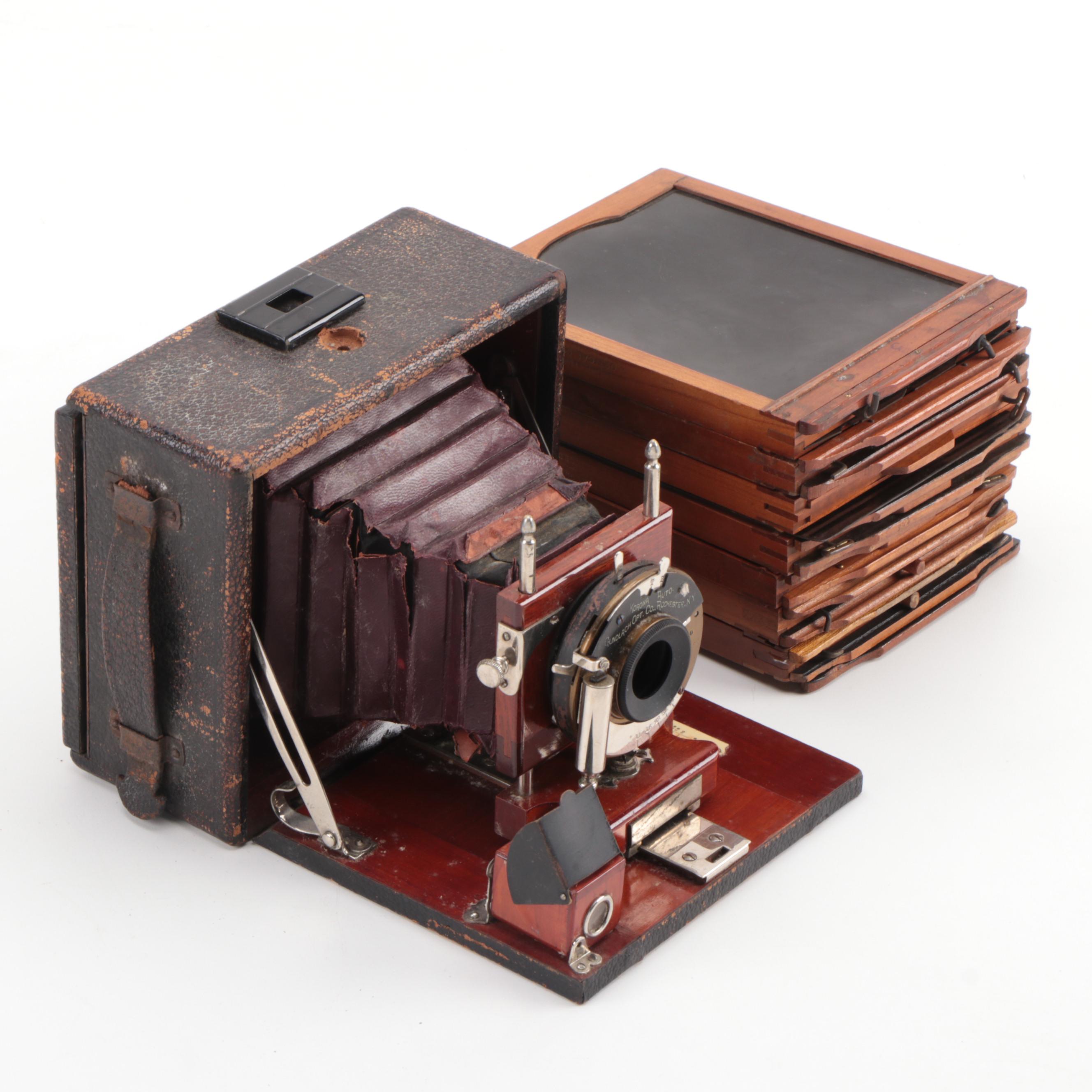Gundlach Optical Co. Korona View Camera with Film Holders, 1900-1912
