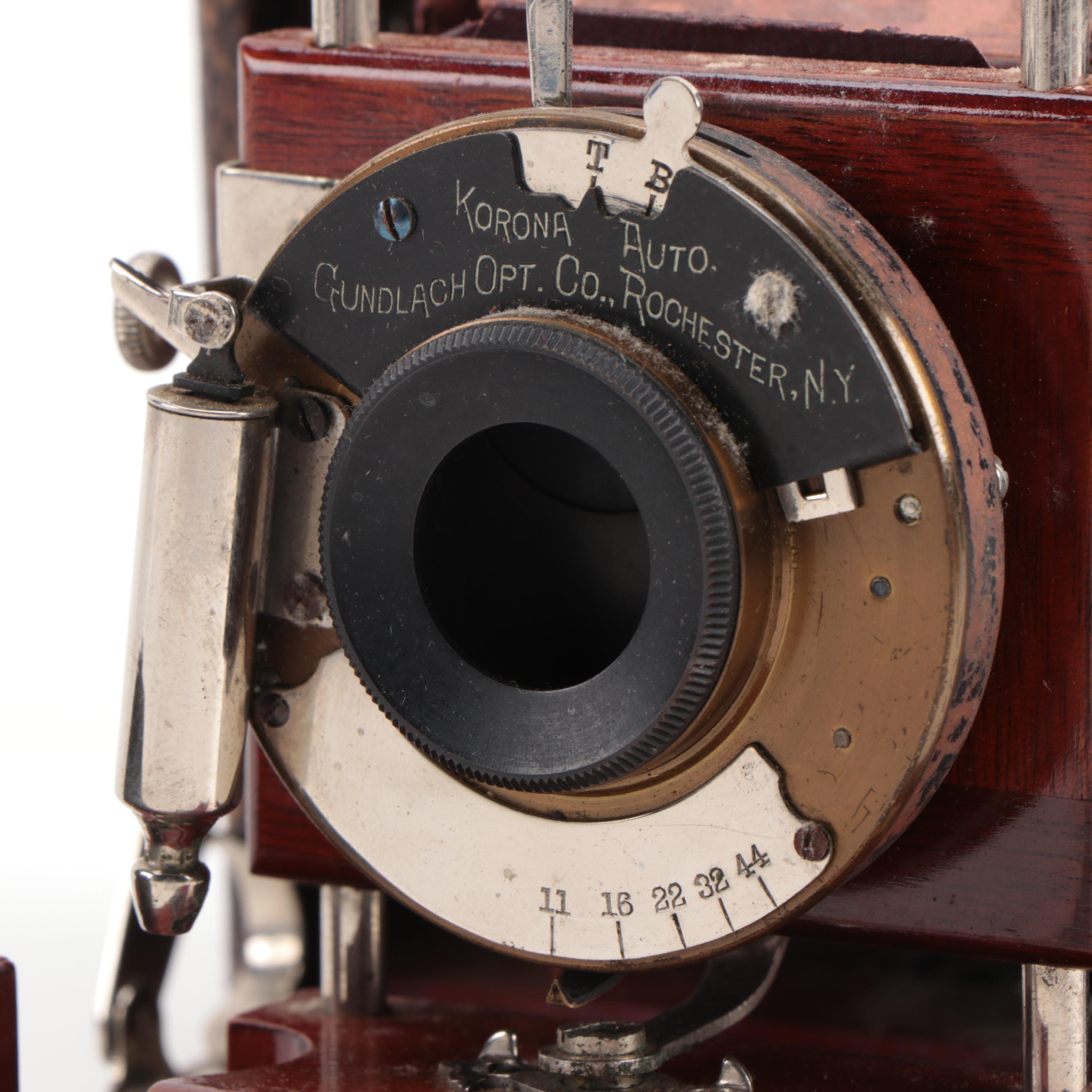 Gundlach Optical Co. Korona View Camera with Film Holders, 1900-1912