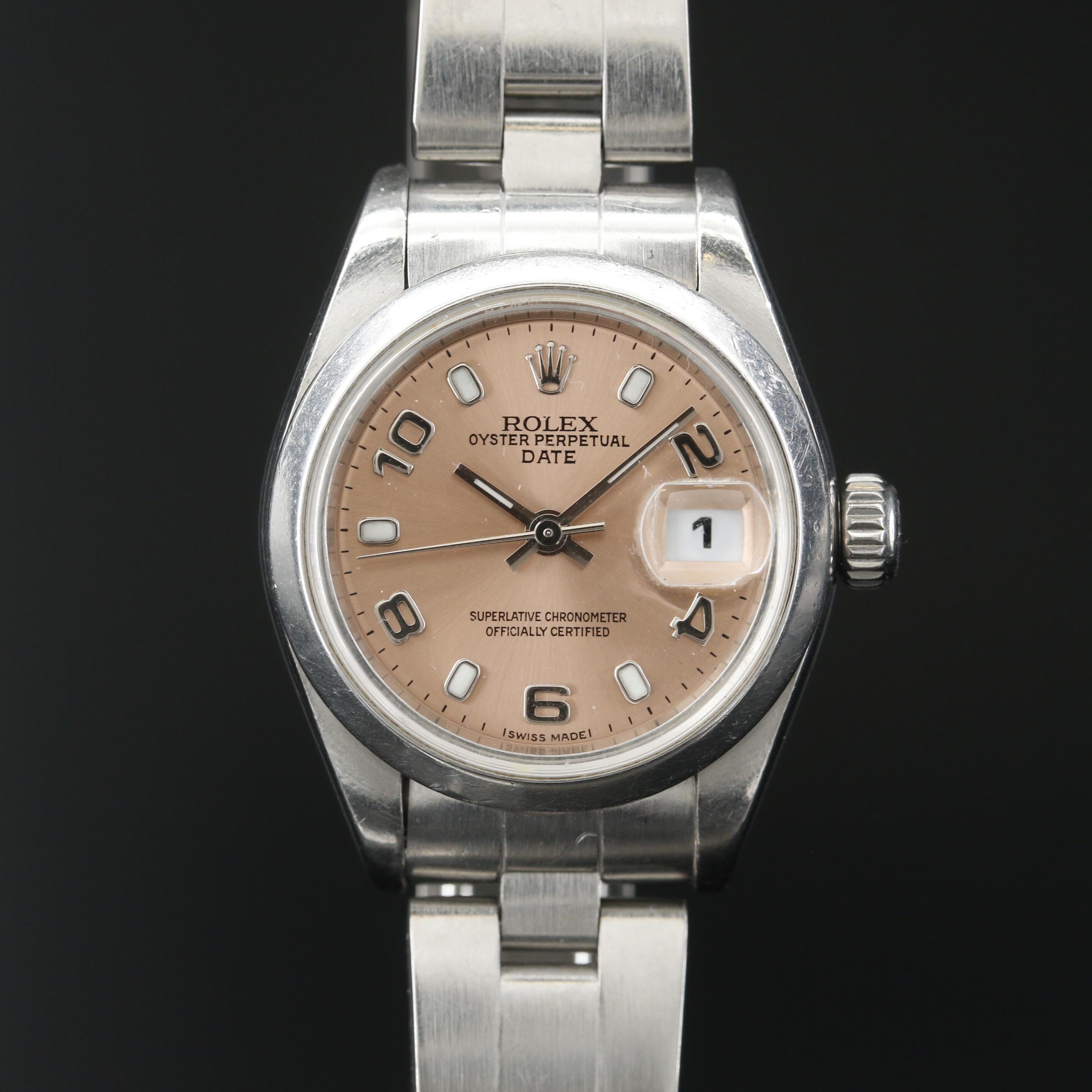 2005 Rolex Date 79160 Stainless Steel Automatic Watch