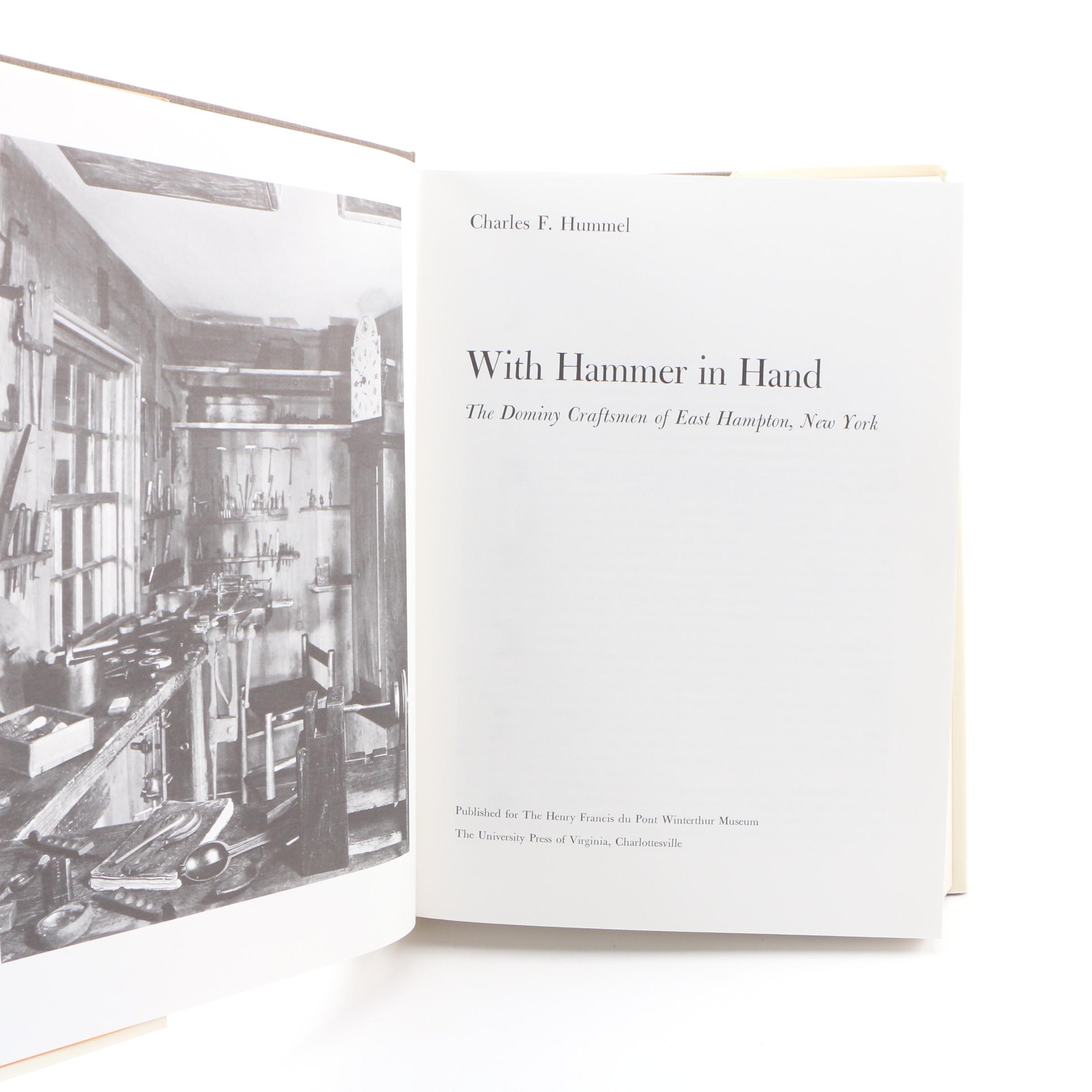 1982 Edition "With Hammer in Hand" by C. Hummel with Other Woodworking Books