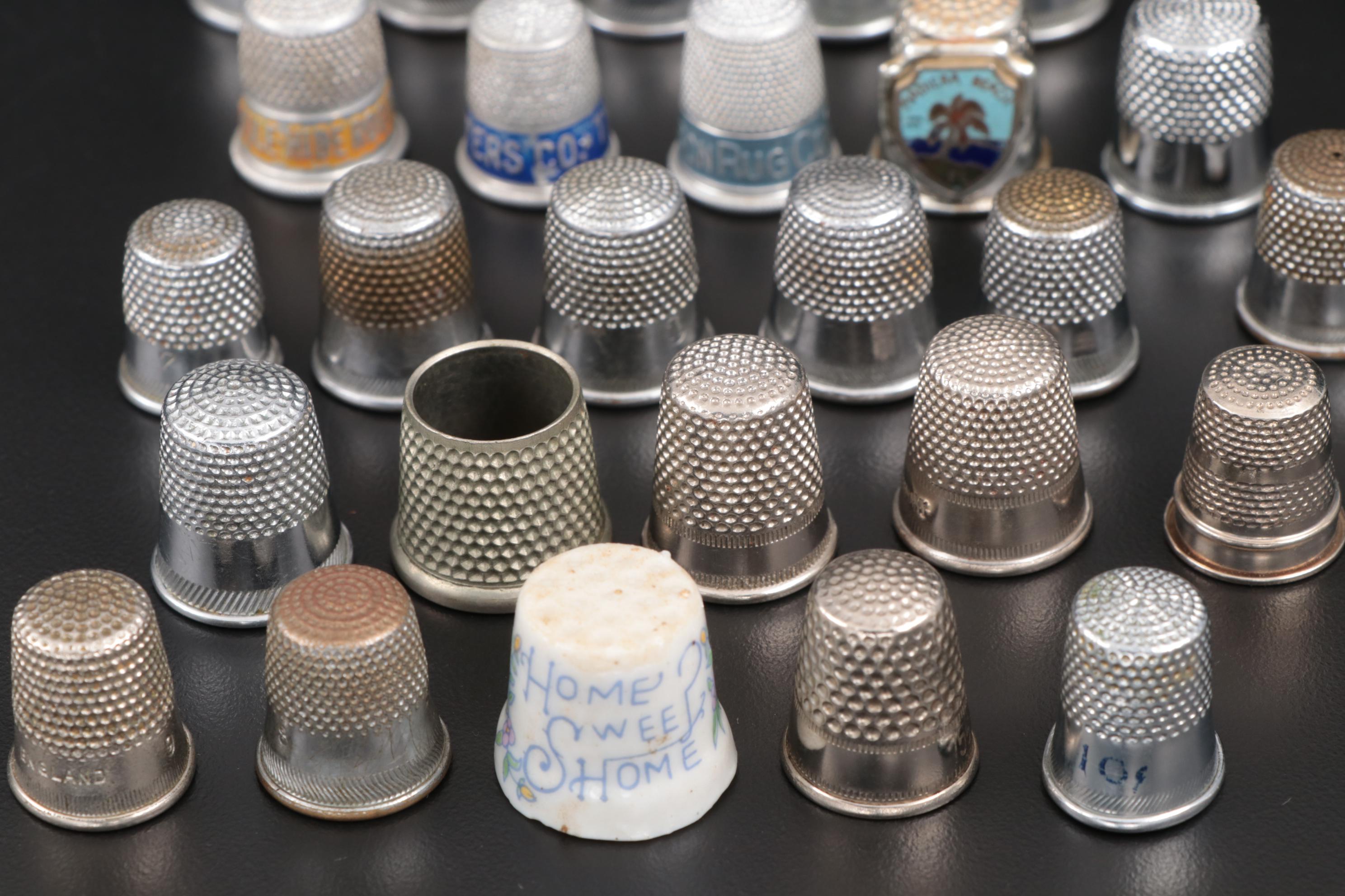 Metal and Ceramic Thimble Collection