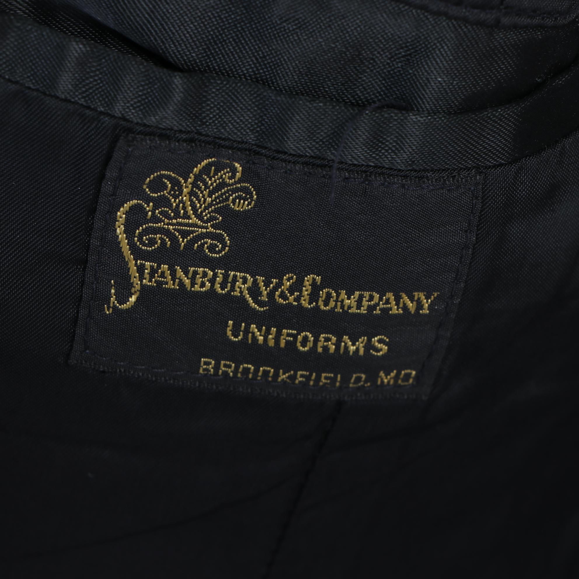 Stanbury & Company Band Uniform Jacket in Red with Sleeve Stripes, Vintage