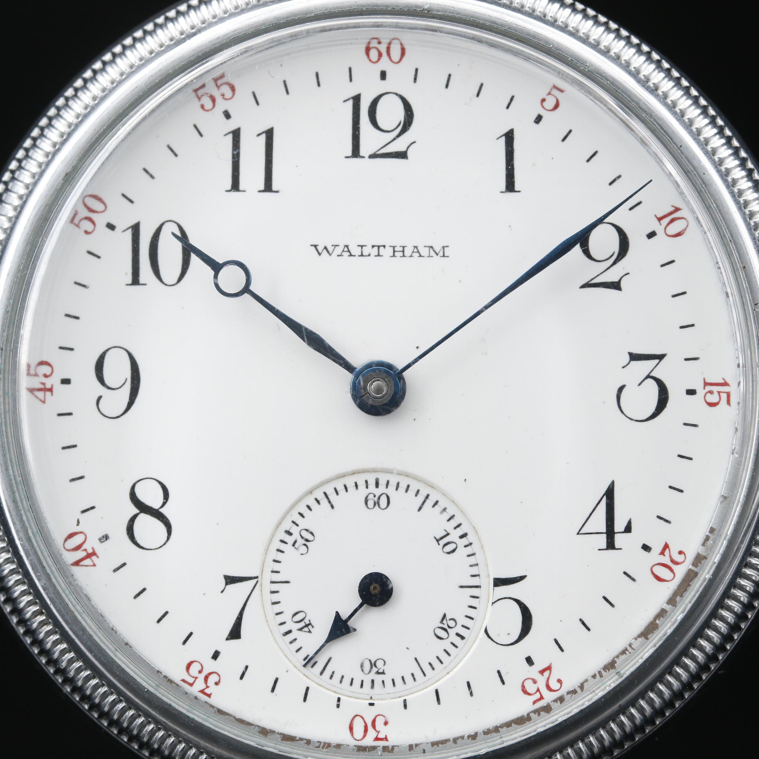 Antique Waltham U.K. Military Issue Pocket Watch, 1904