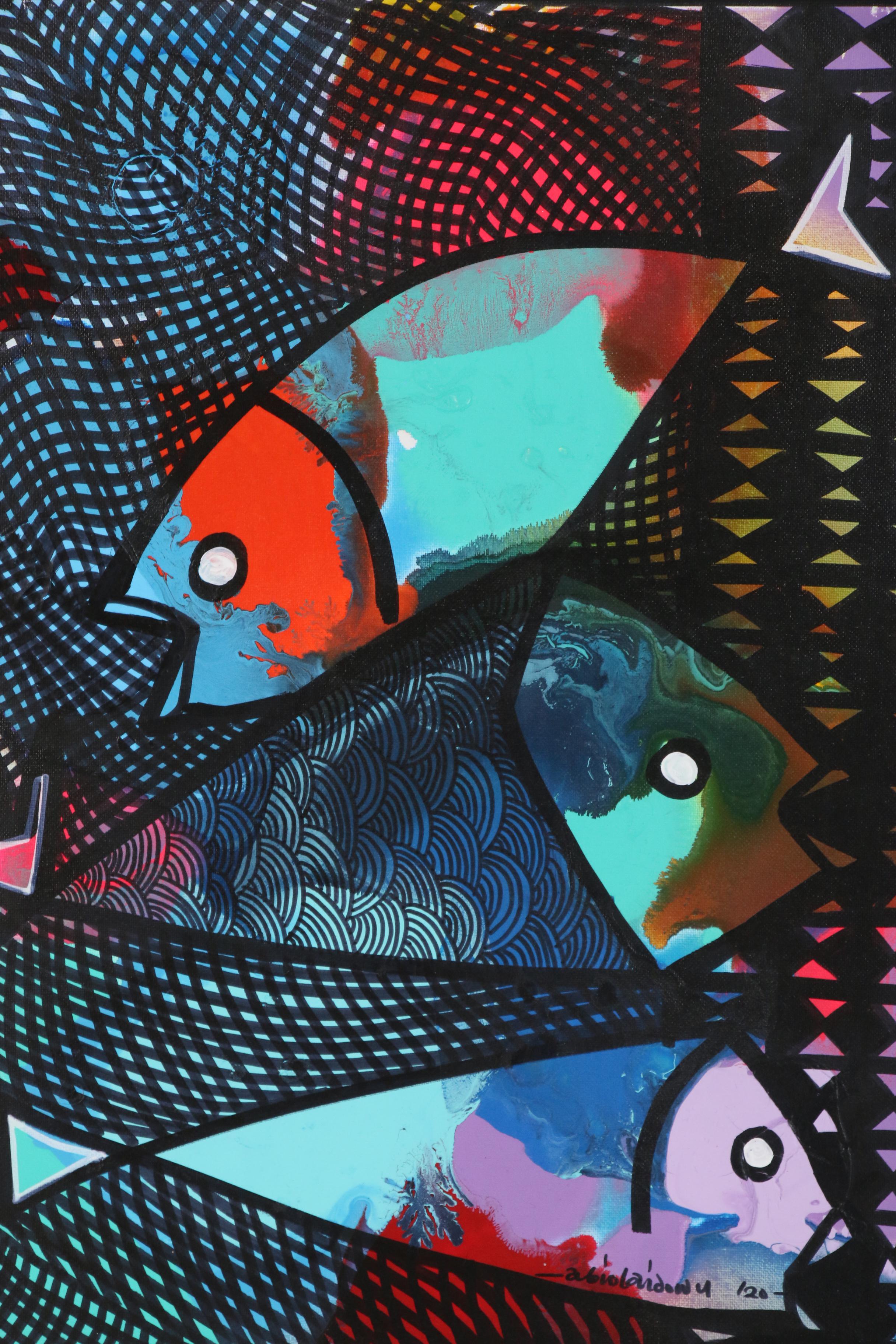 Abiola Idowu Mixed Media Painting "Leviticus"