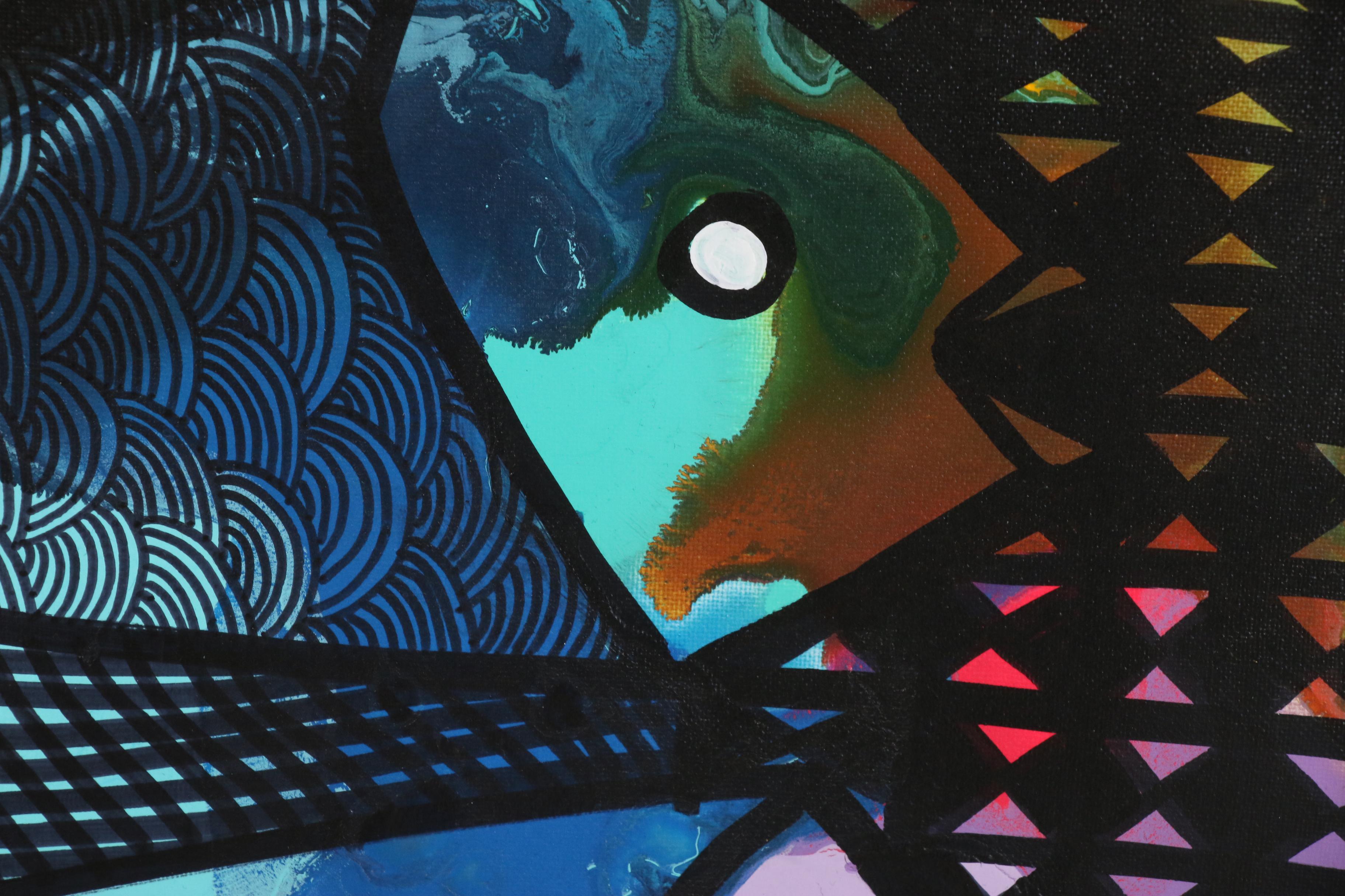 Abiola Idowu Mixed Media Painting "Leviticus"