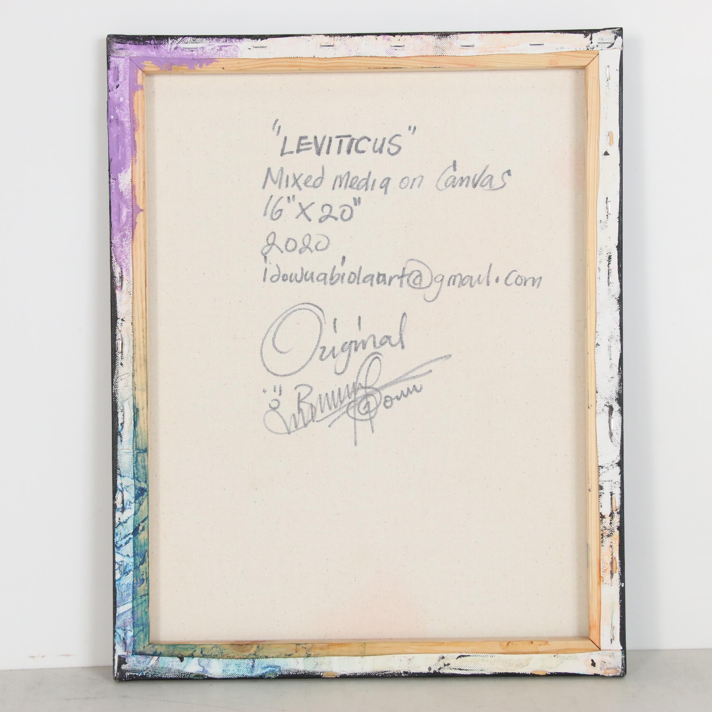 Abiola Idowu Mixed Media Painting "Leviticus"