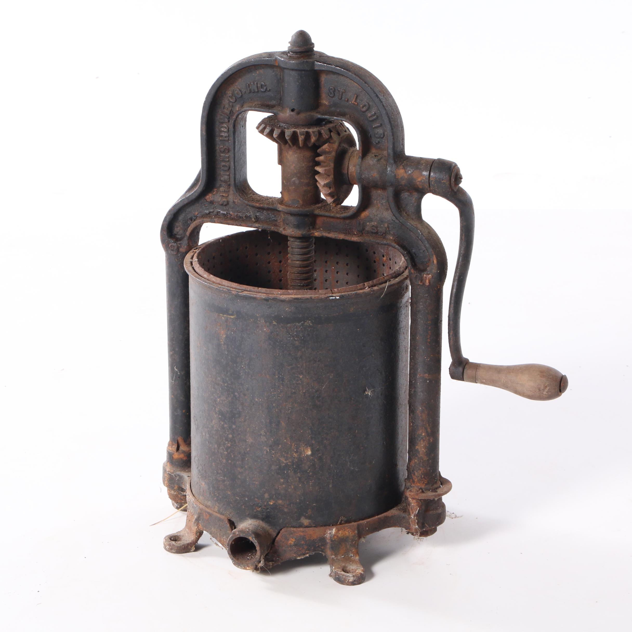 Cast Iron Simmons Sausage Stuffer and WL Davey Water Pump