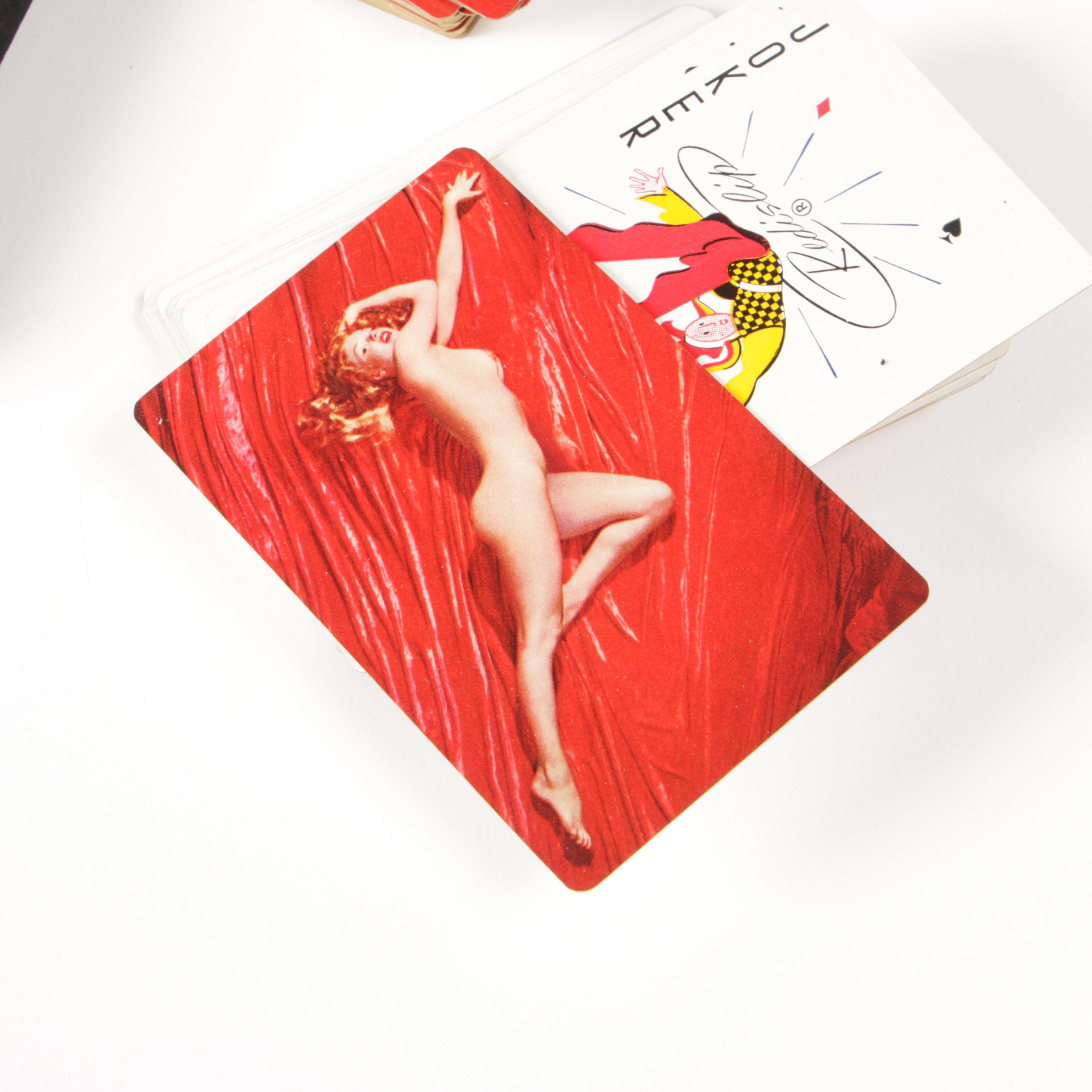 Marilyn Monroe Nude Playing Cards Two Deck Set by Tom Kelley Studios