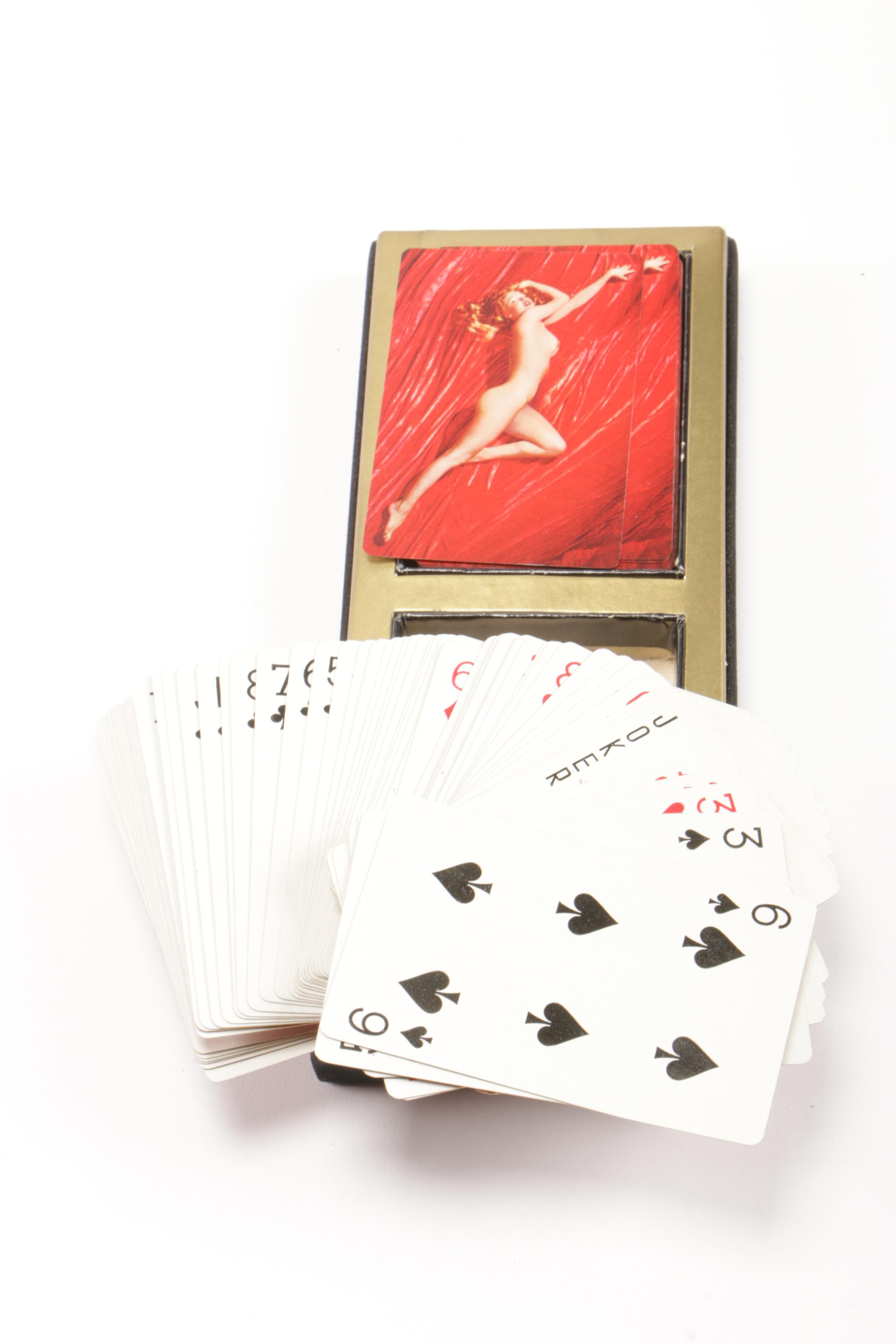 Marilyn Monroe Nude Playing Cards Two Deck Set by Tom Kelley Studios