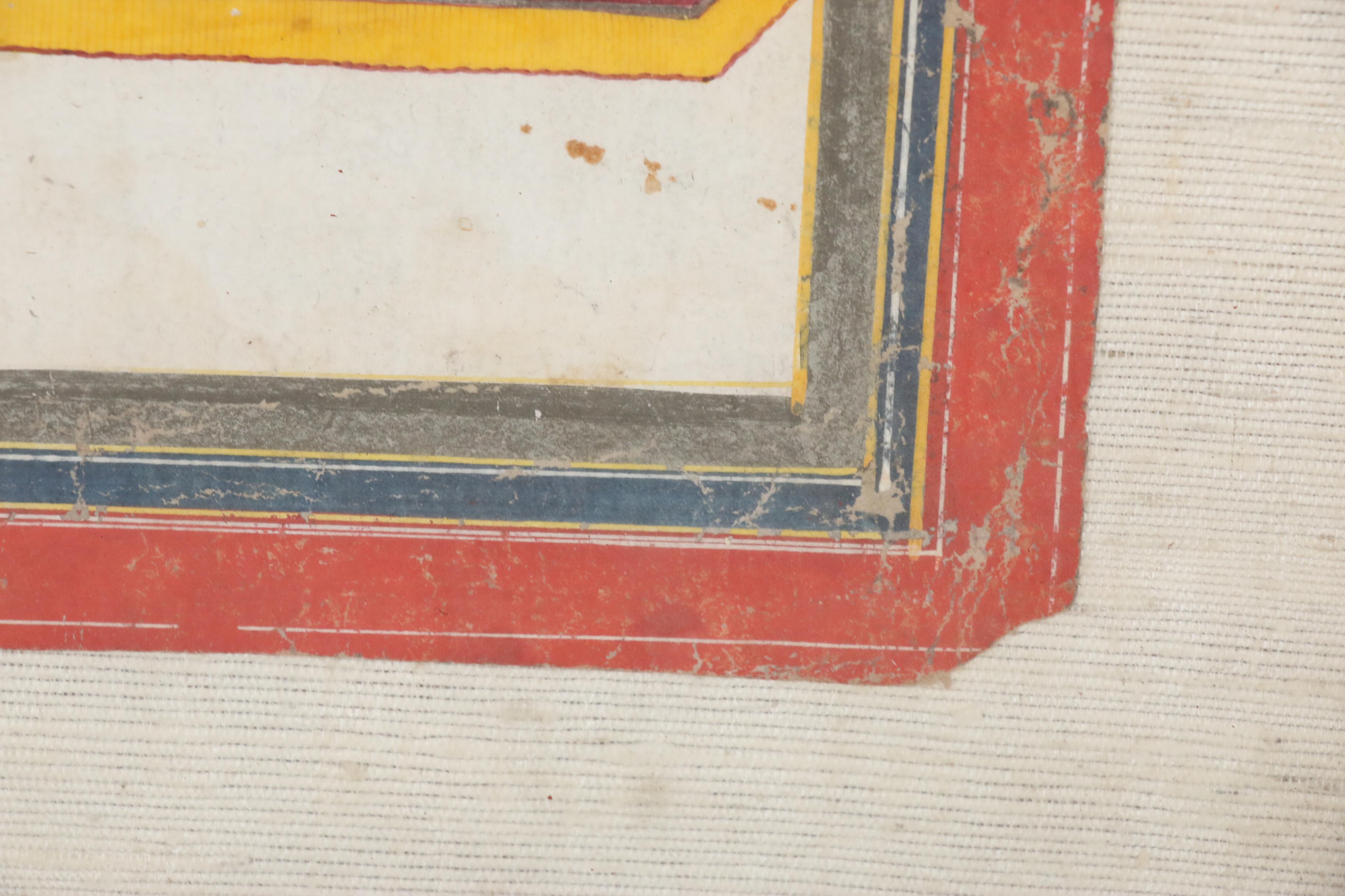 Indian Mughal-Style Erotic Gouache Illustration