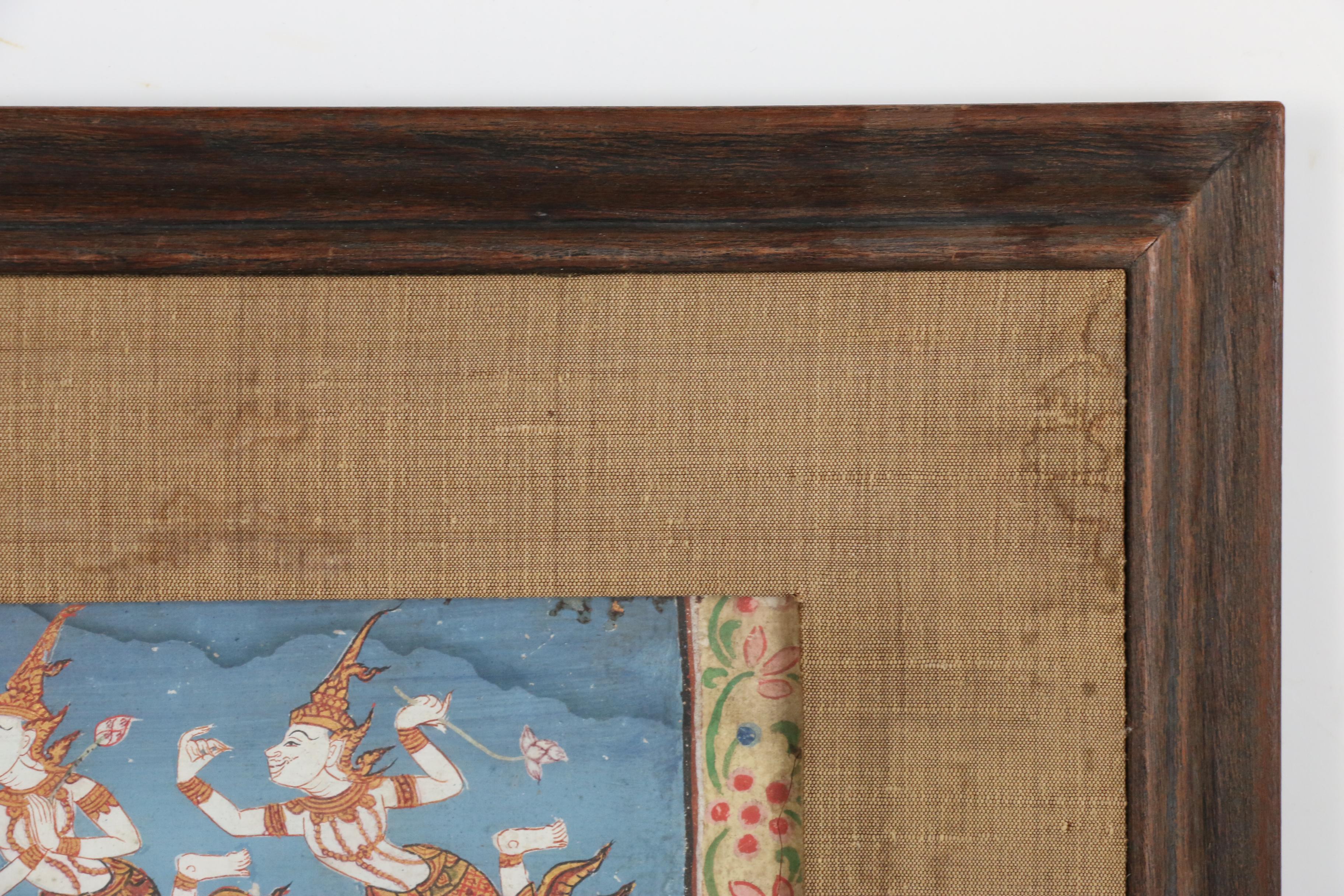 Thai Gouache Illustrations of Devas from the Legend of Phra Malai