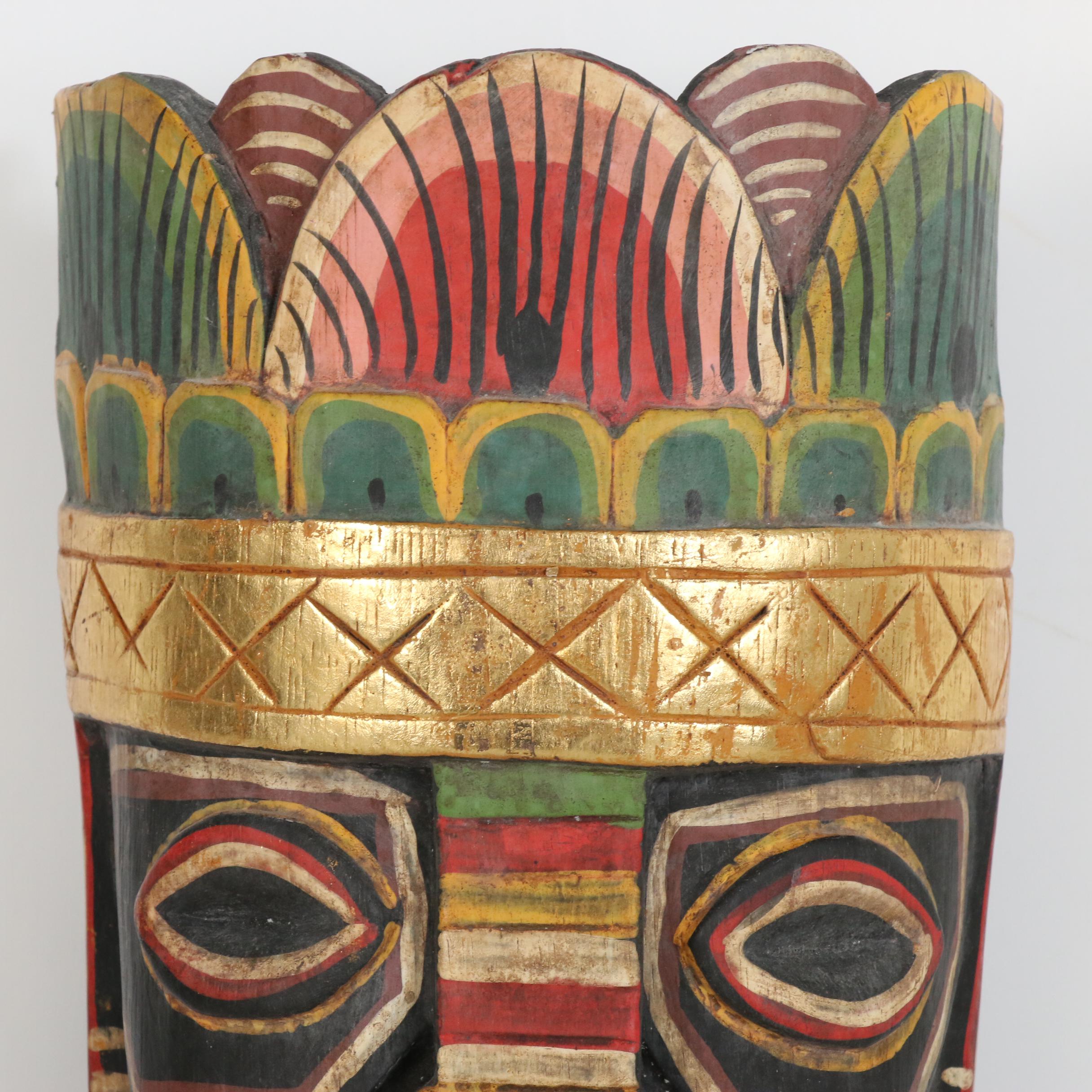 Papau New Guinea Wood Painted Mask