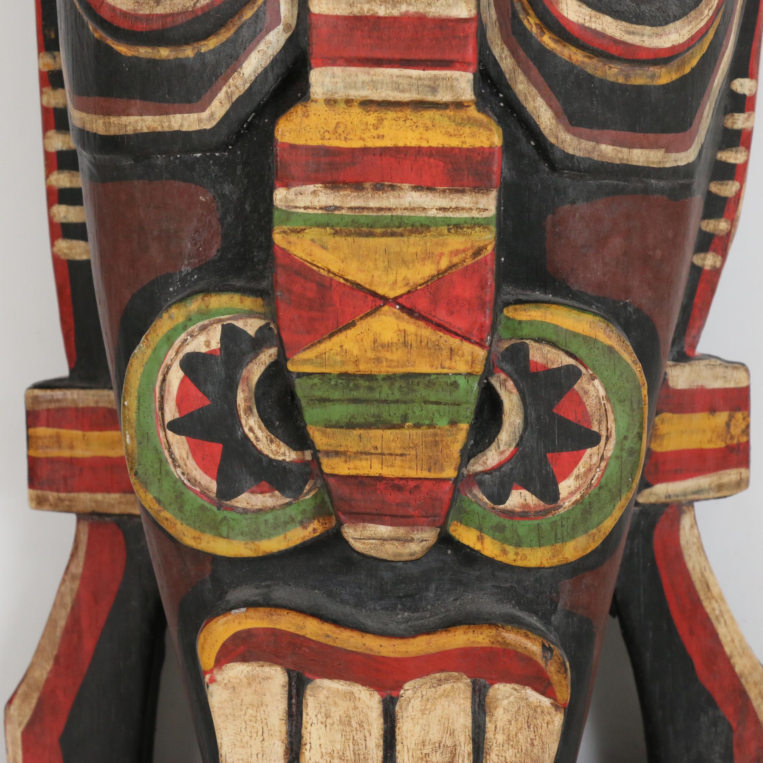 Papau New Guinea Wood Painted Mask