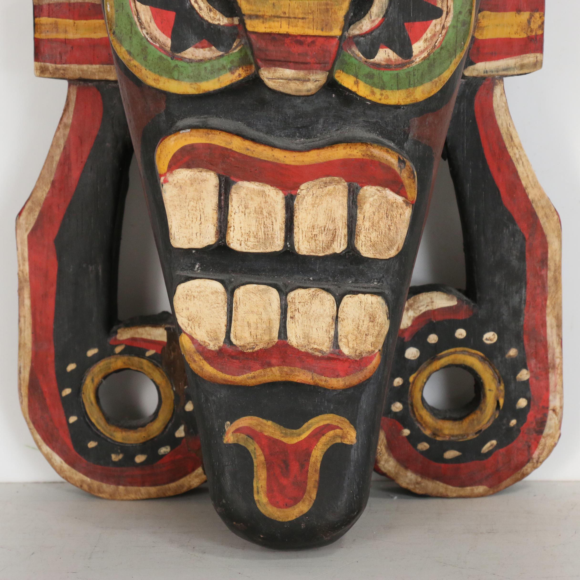 Papau New Guinea Wood Painted Mask