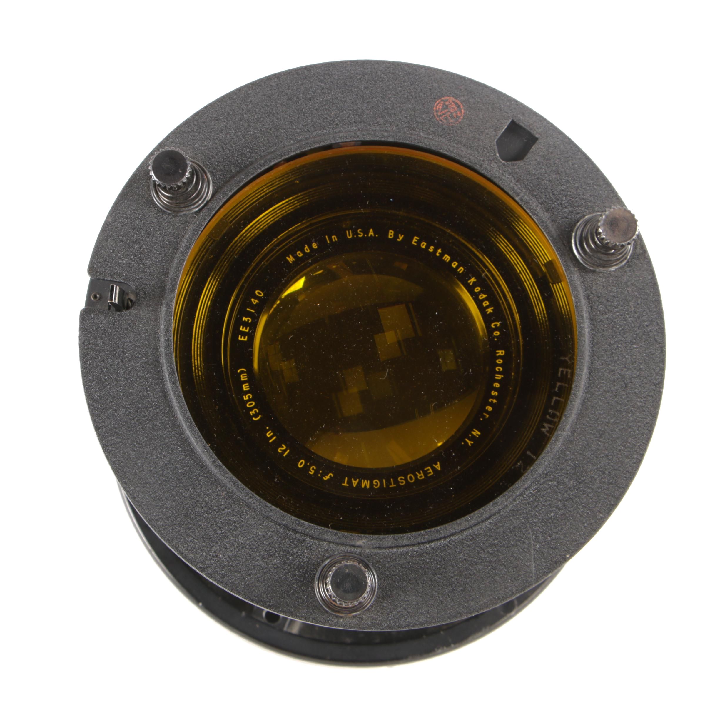 Eastman Kodak Co. Aerostigmat 12" 305mm Camera Mounting Lens, Mid-20th Century