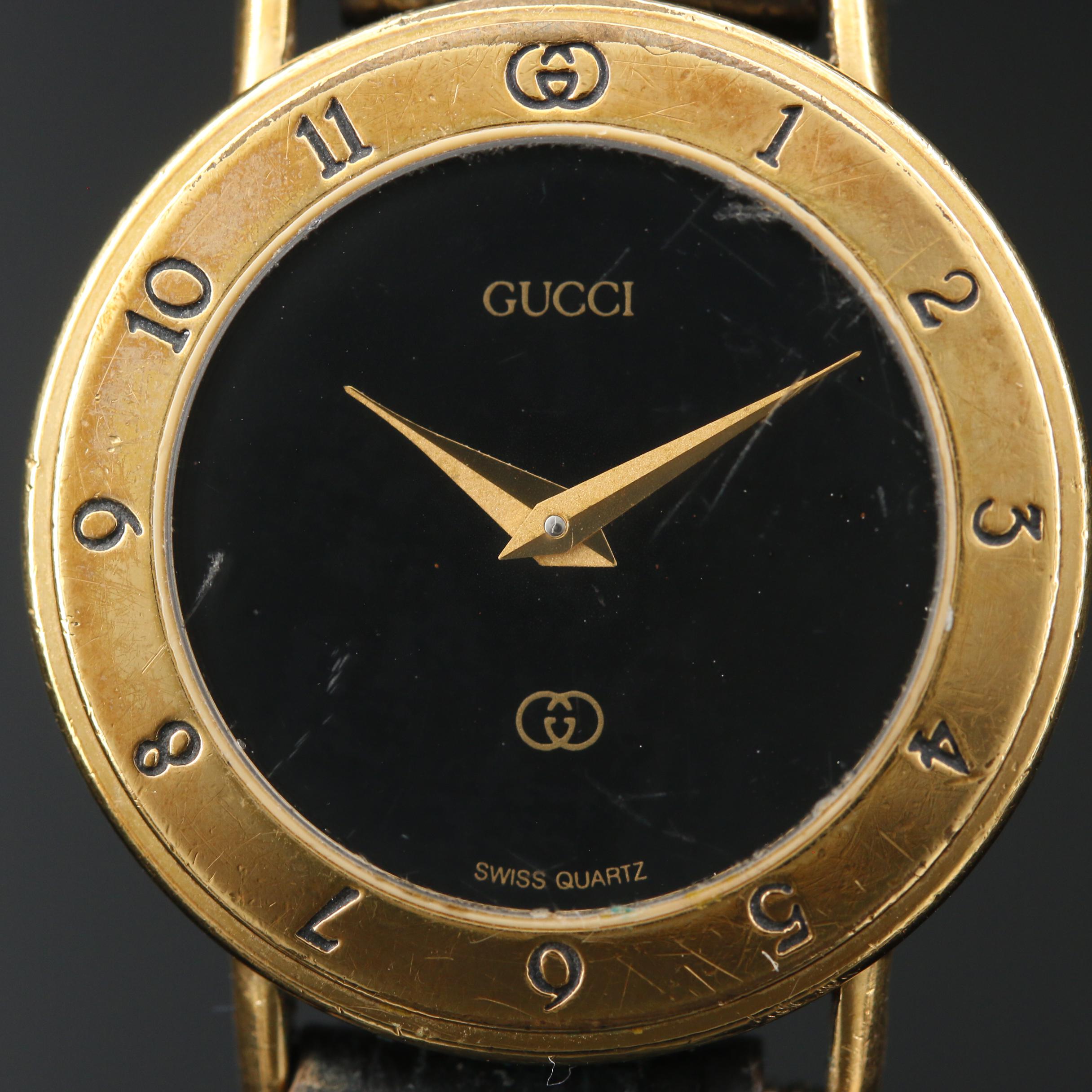 Vintage Gucci 3000L Gold Tone Quartz Watch