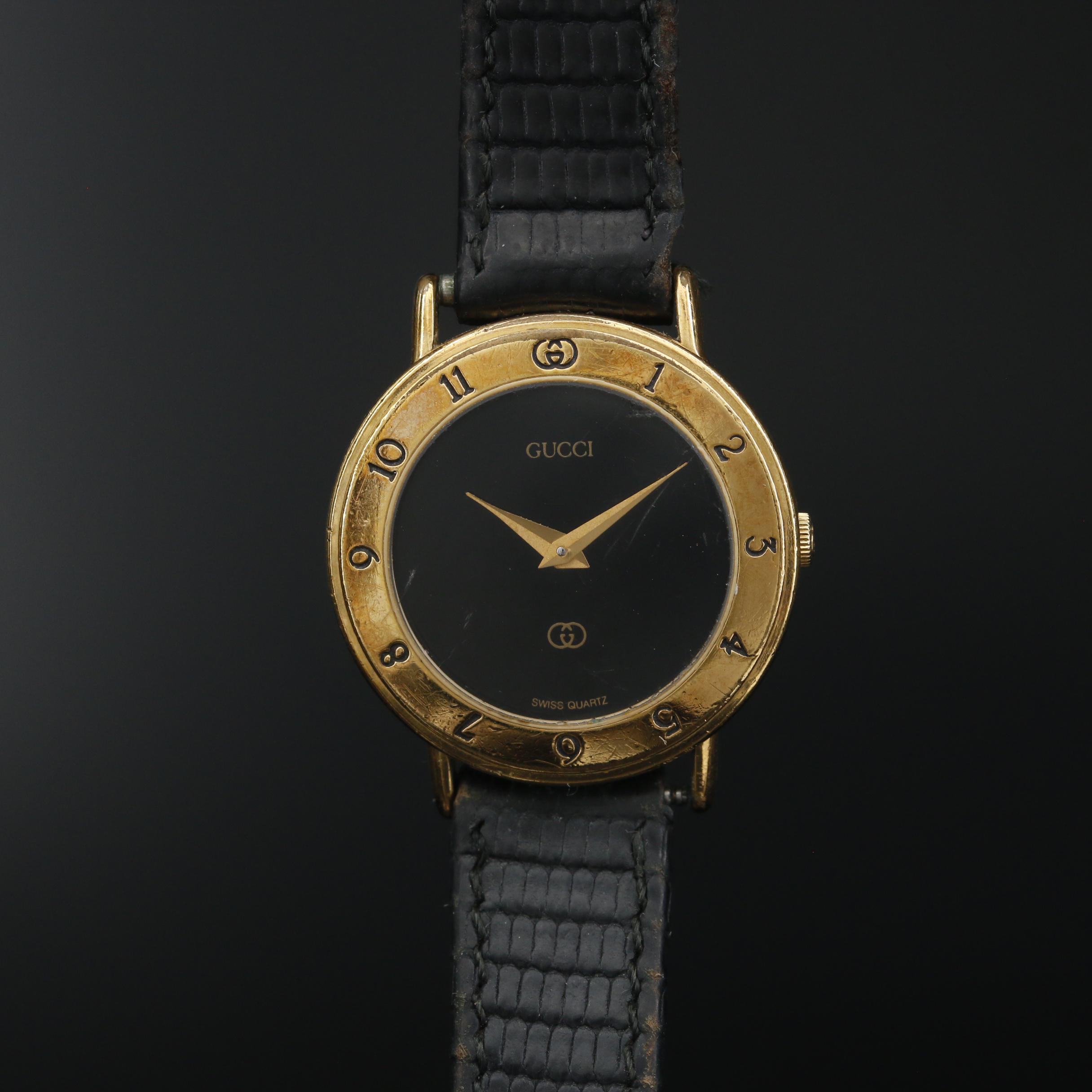 Vintage Gucci 3000L Gold Tone Quartz Watch