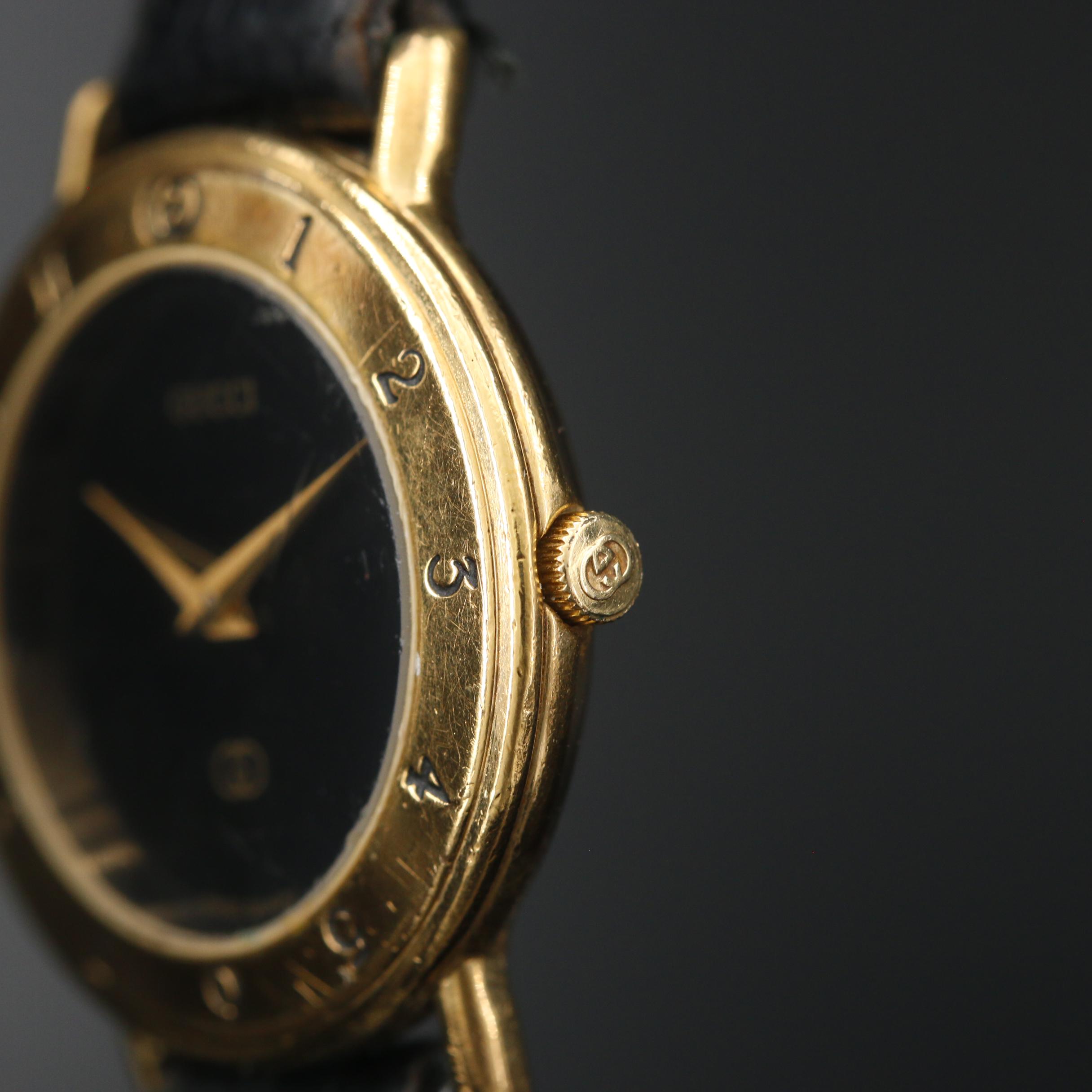 Vintage Gucci 3000L Gold Tone Quartz Watch