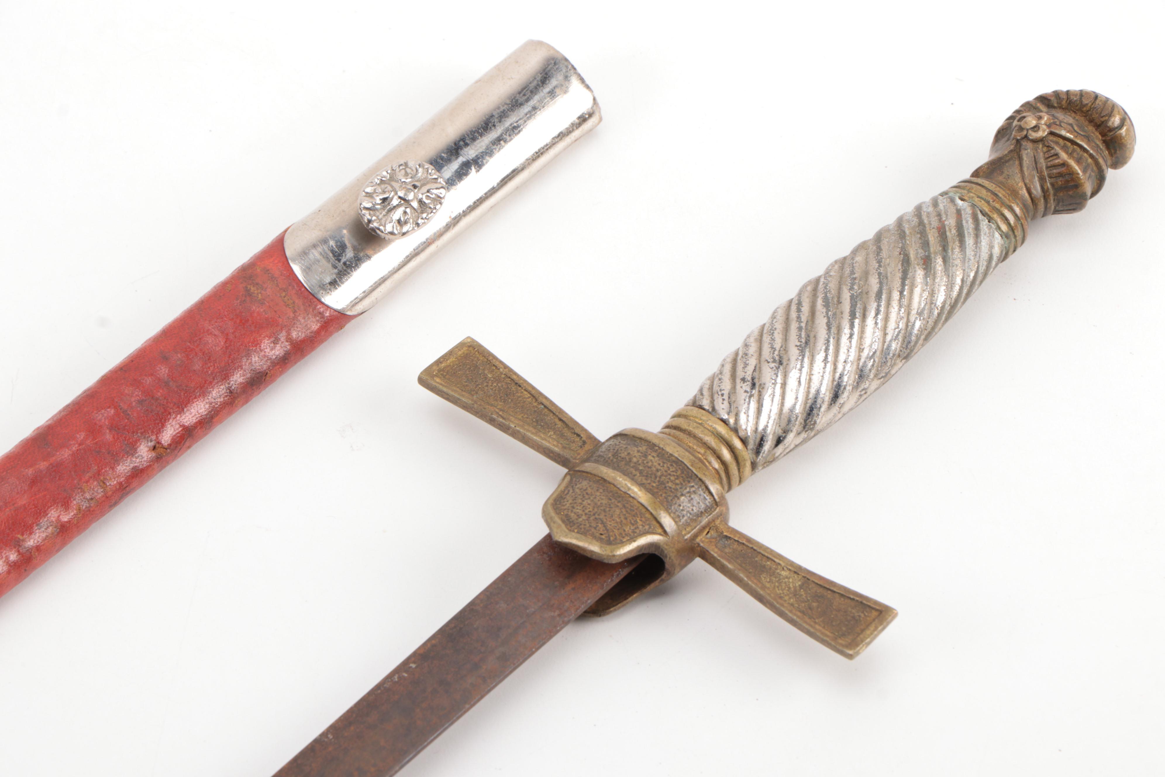 Ceremonial Knights of Pythias Swords with Scabbards, Early 20th Century