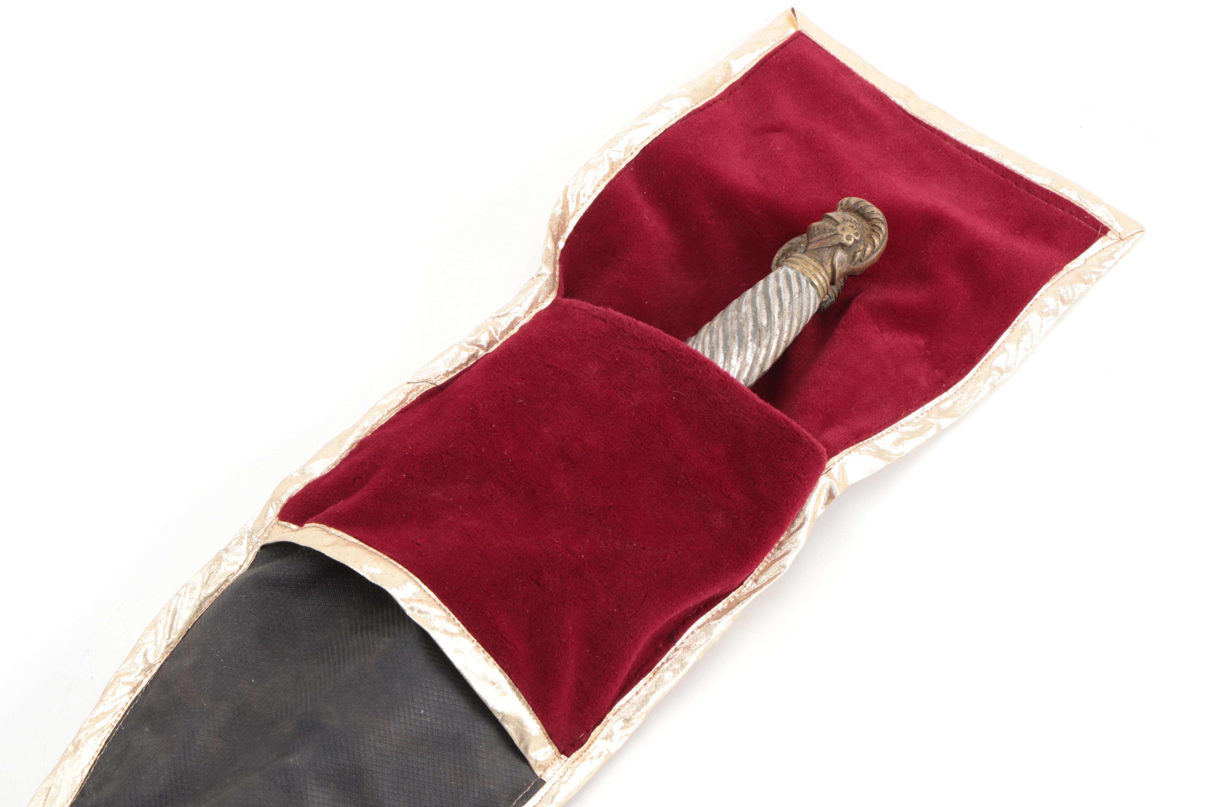 Ceremonial Knights of Pythias Swords with Scabbards, Early 20th Century