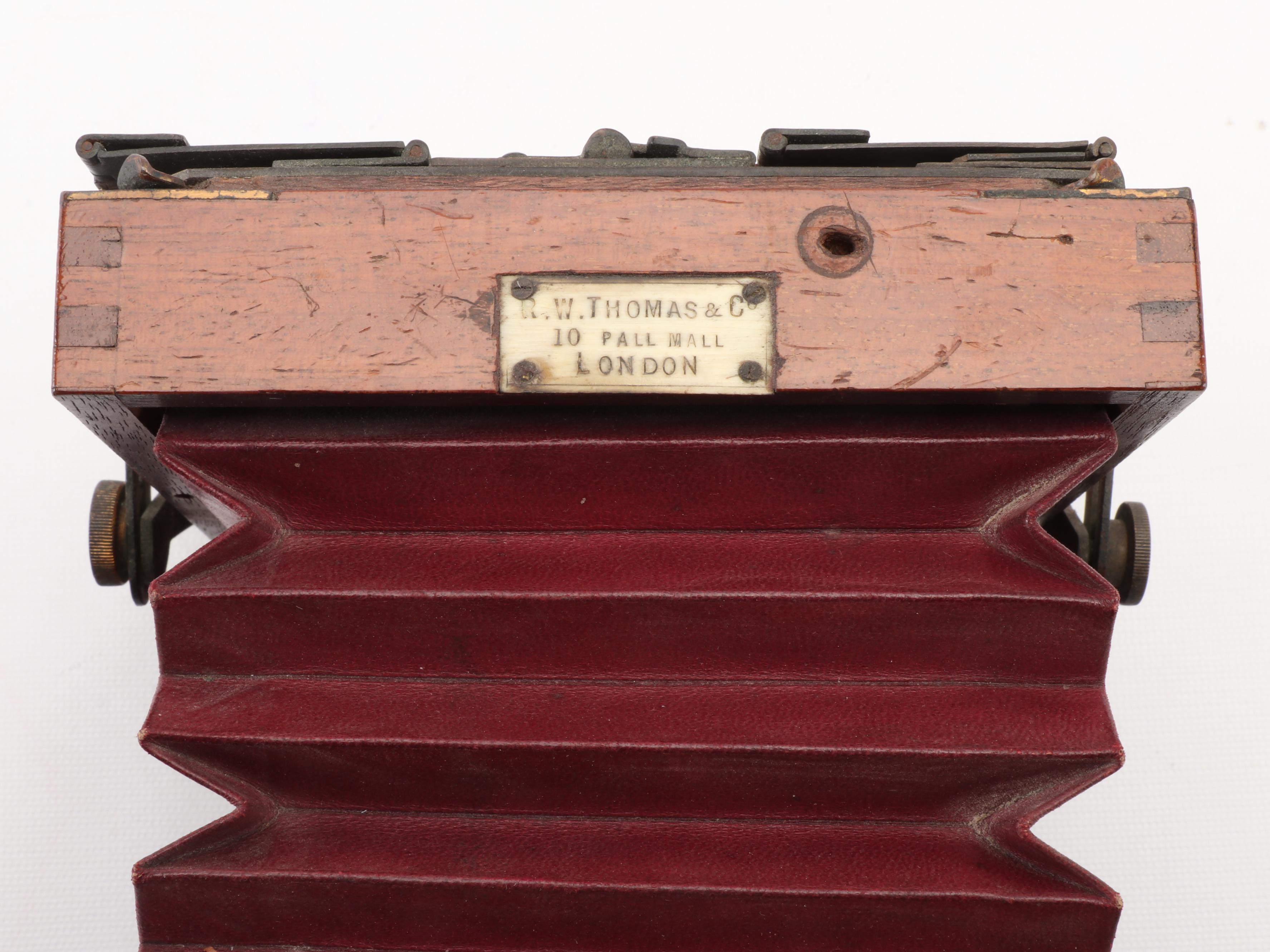 Lancaster International Tailboard Mahogany Folding Plate Camera, 1880s-1890s
