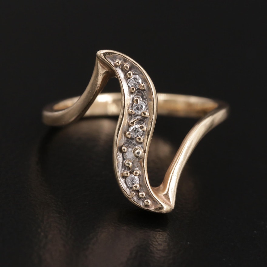 10K Yellow Gold Diamond Ring