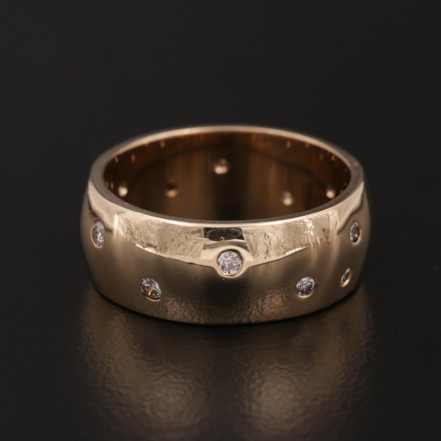 14K Yellow Gold Diamond Ring