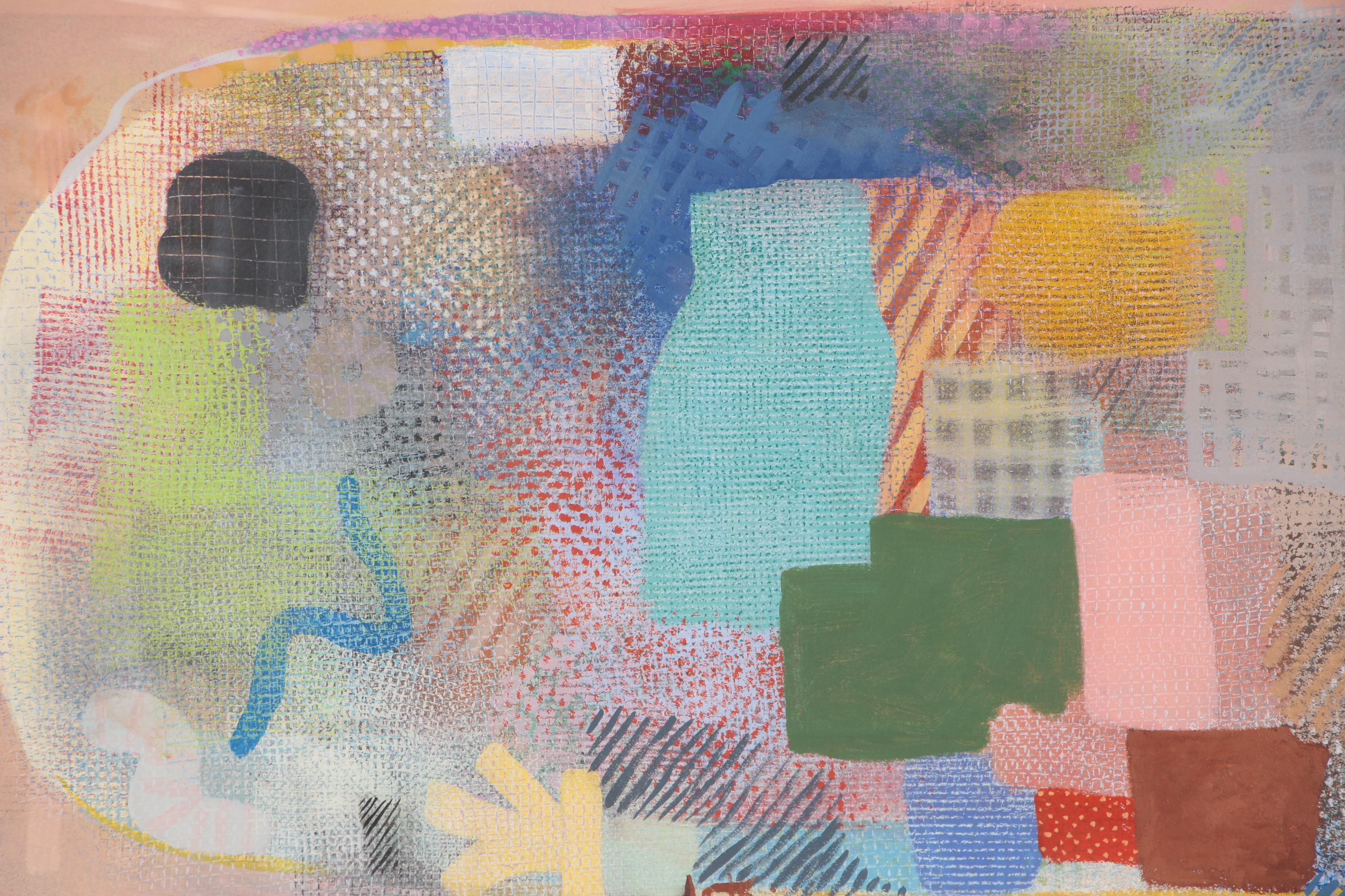 Robert Natkin Monumental Abstract Acrylic Painting "Hitchcock Series"