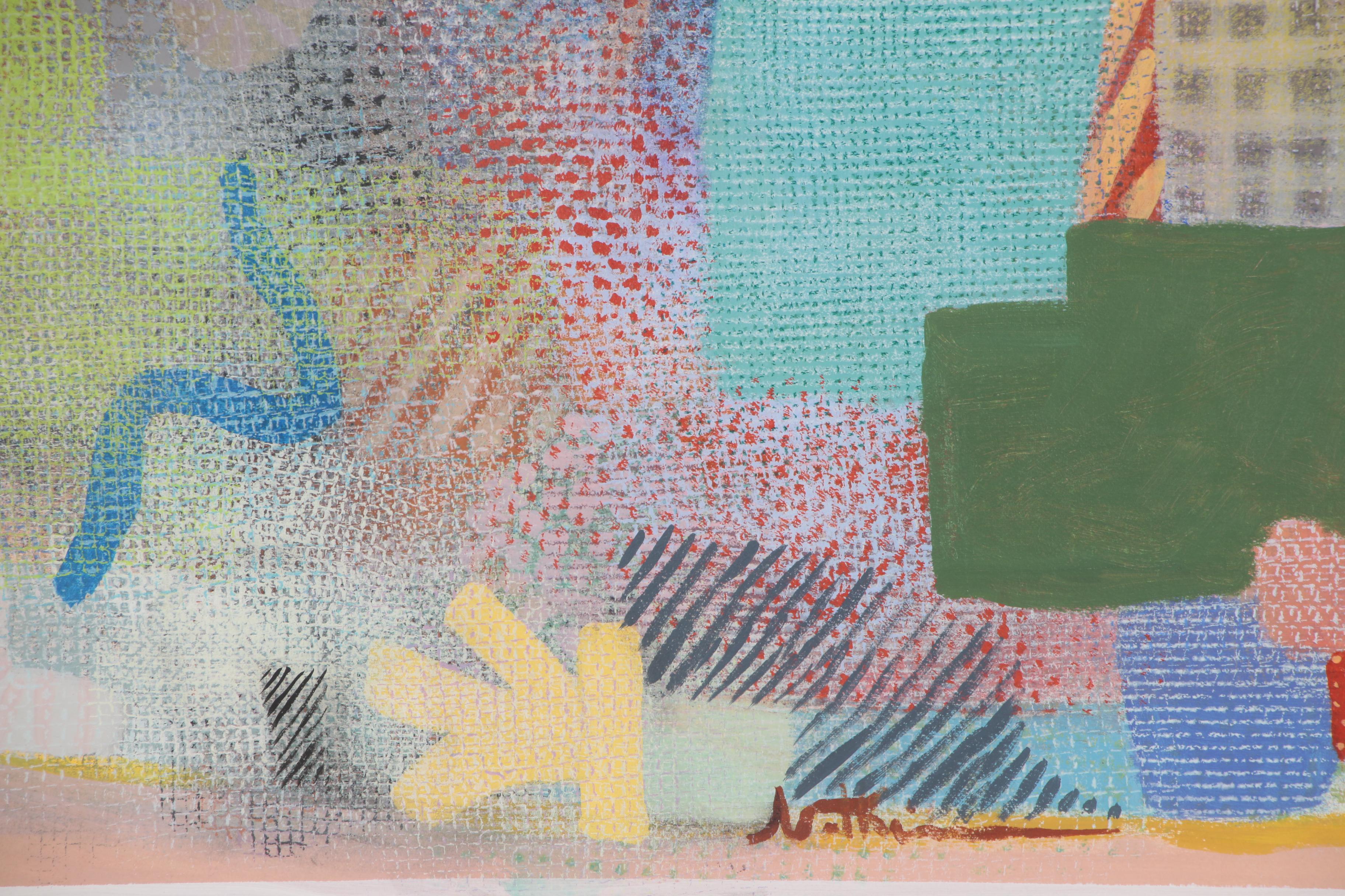 Robert Natkin Monumental Abstract Acrylic Painting "Hitchcock Series"