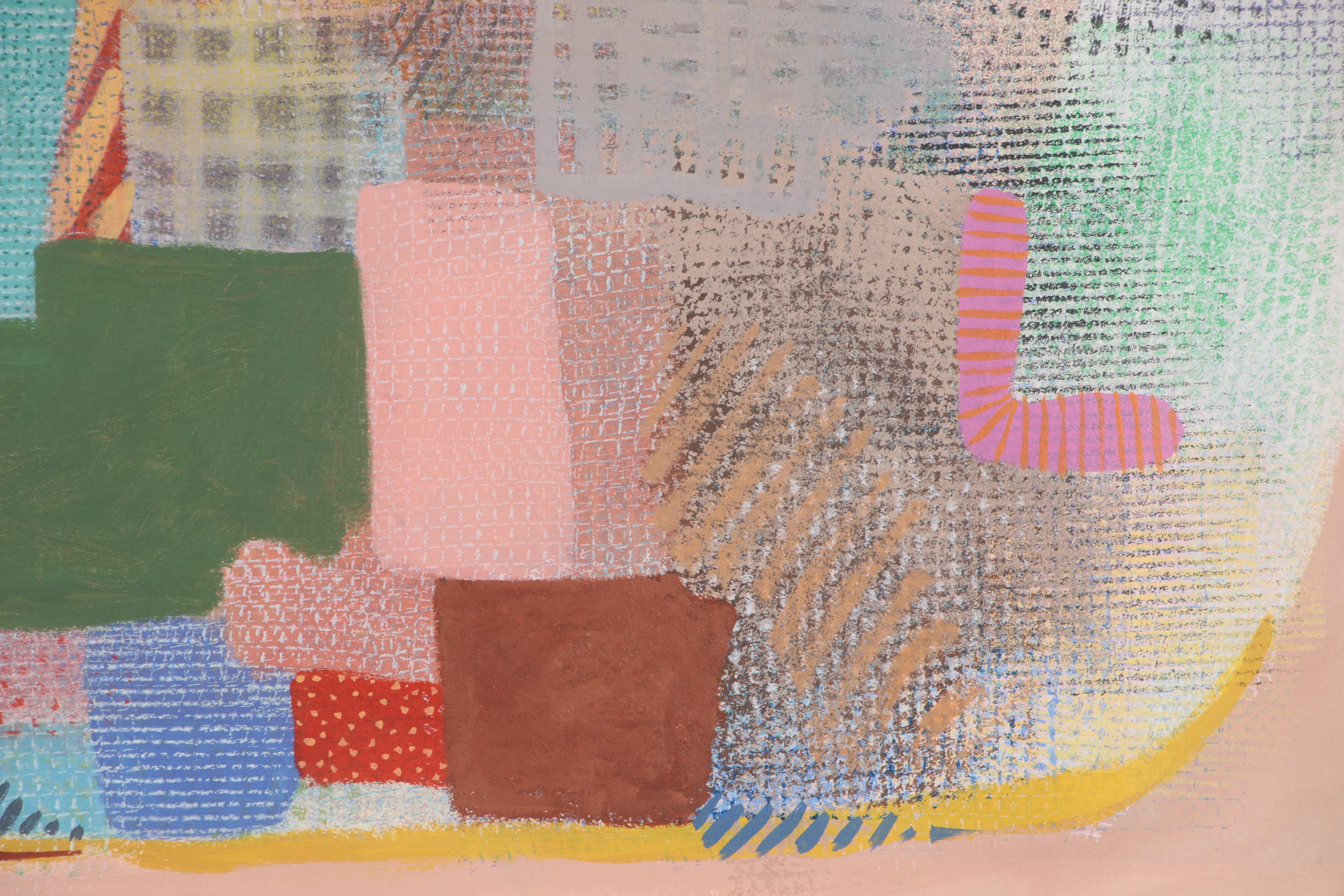 Robert Natkin Monumental Abstract Acrylic Painting "Hitchcock Series"