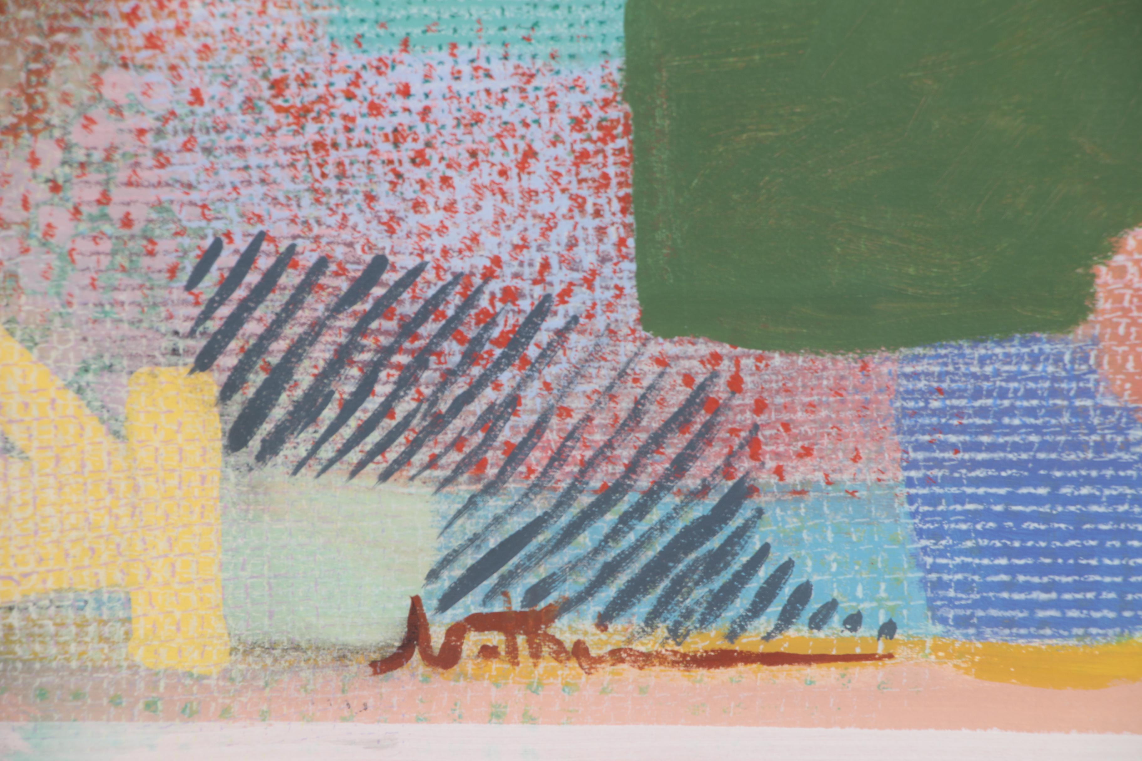 Robert Natkin Monumental Abstract Acrylic Painting "Hitchcock Series"