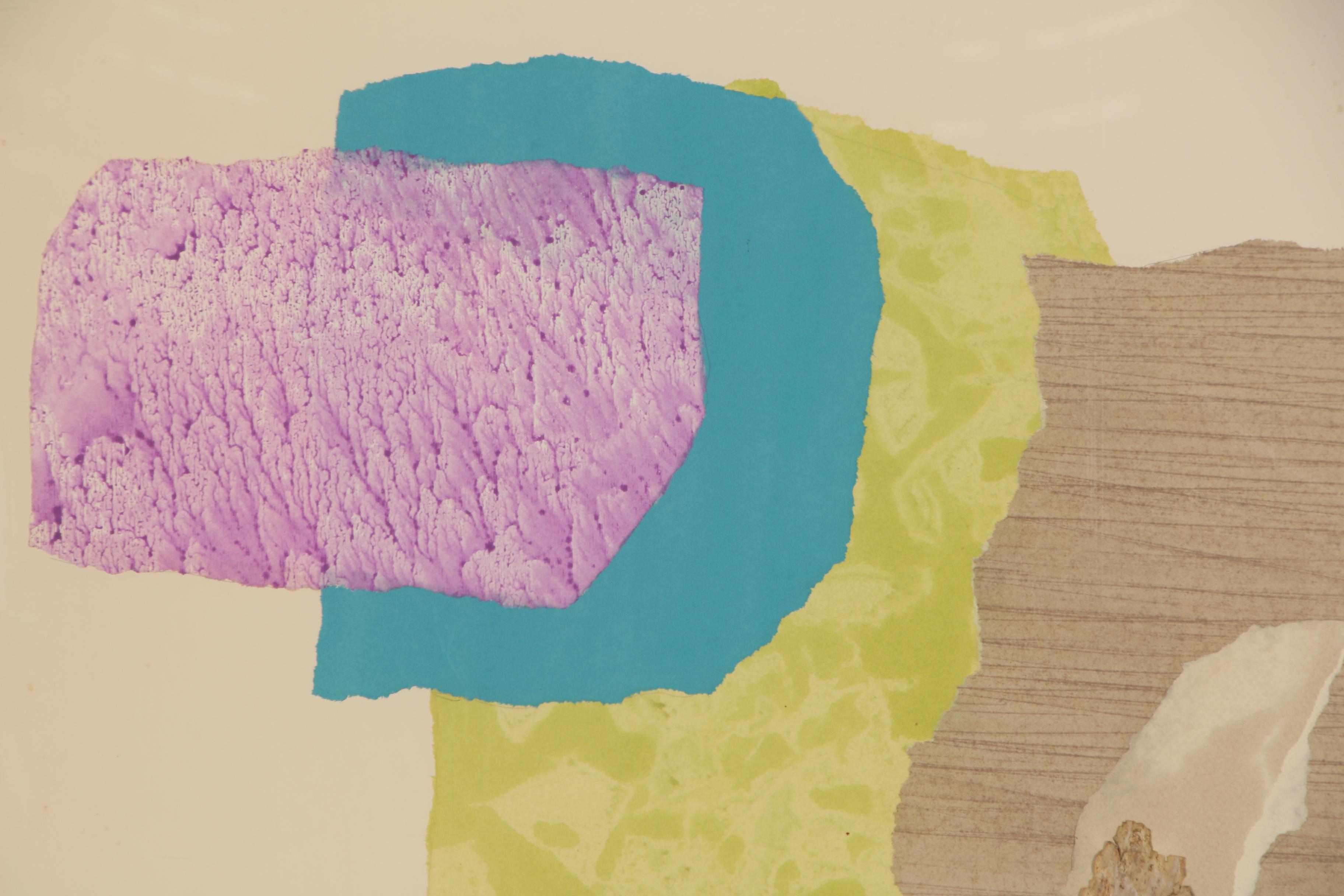 Charles Nelson Bradley Abstract Mixed Media Collage