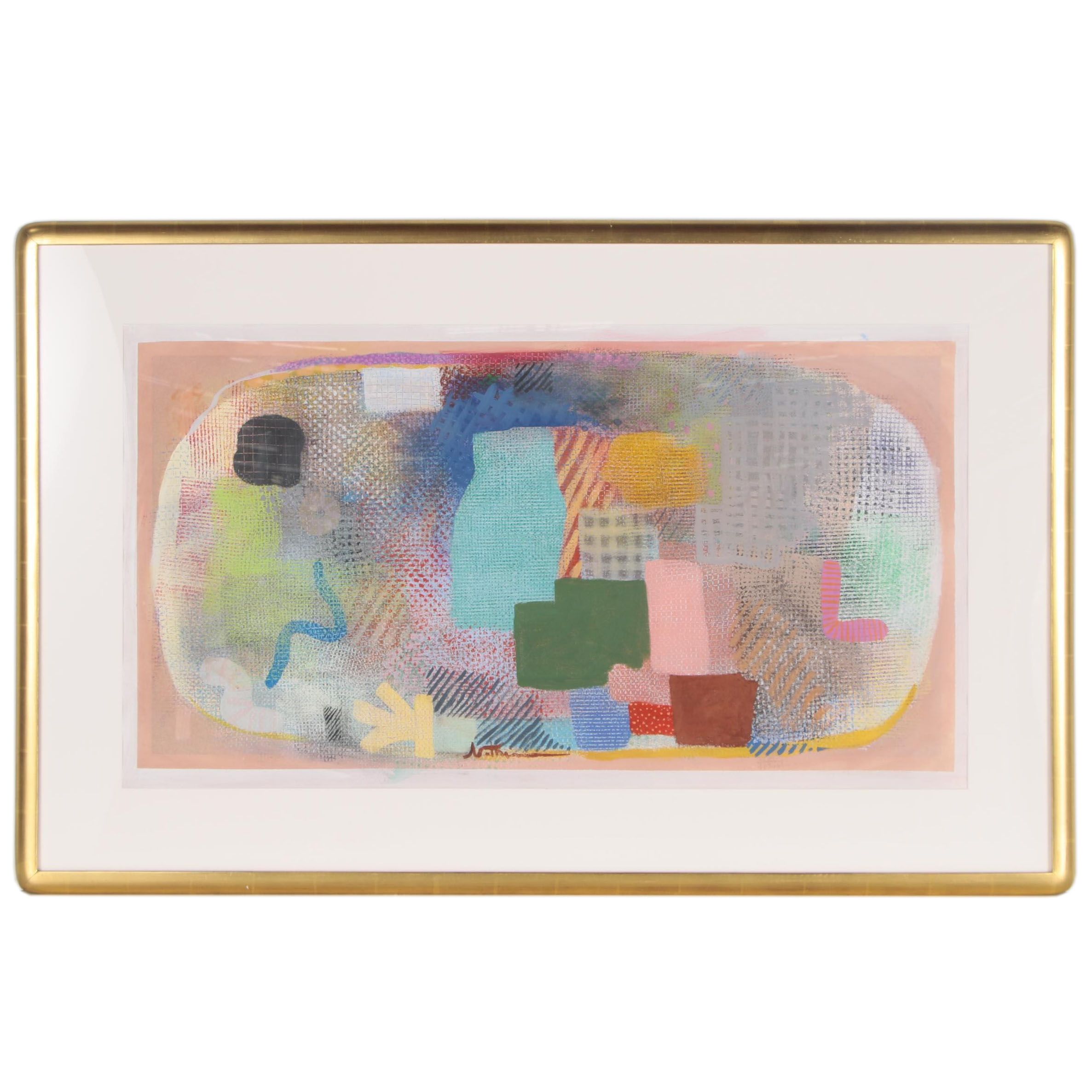 Robert Natkin Monumental Abstract Acrylic Painting "Hitchcock Series"