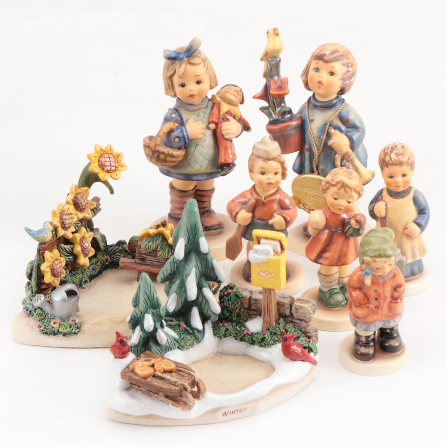 Goebel "First Mate", "Hidden Treasures" and Other Porcelain Hummel Figurines