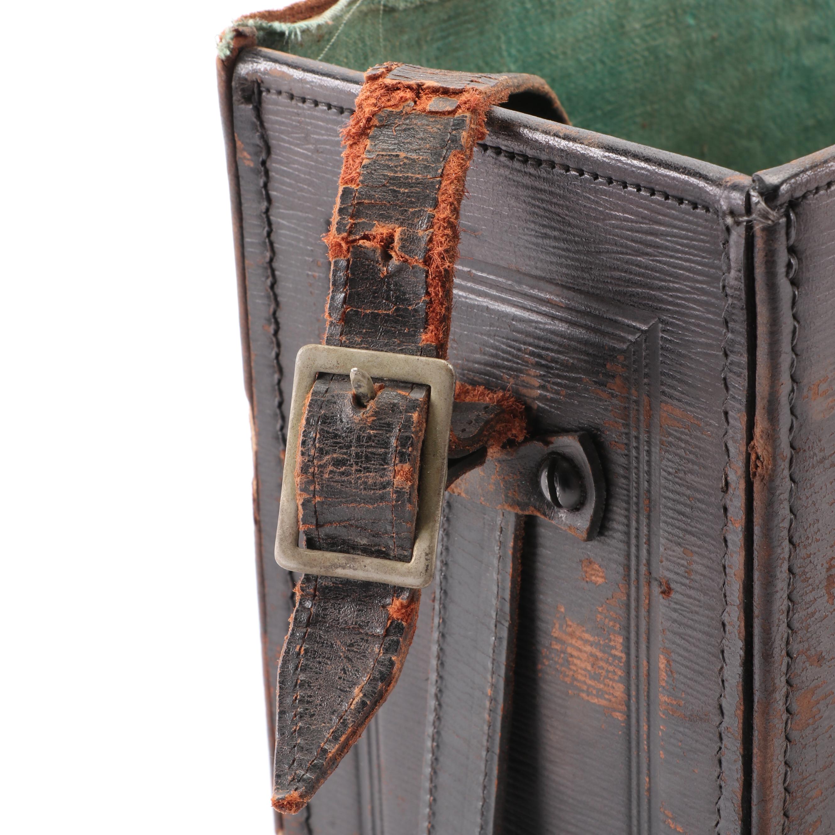 Zeiss Ikon Miroflex Folding Camera with Tessar Lens and Leather Carrying Case