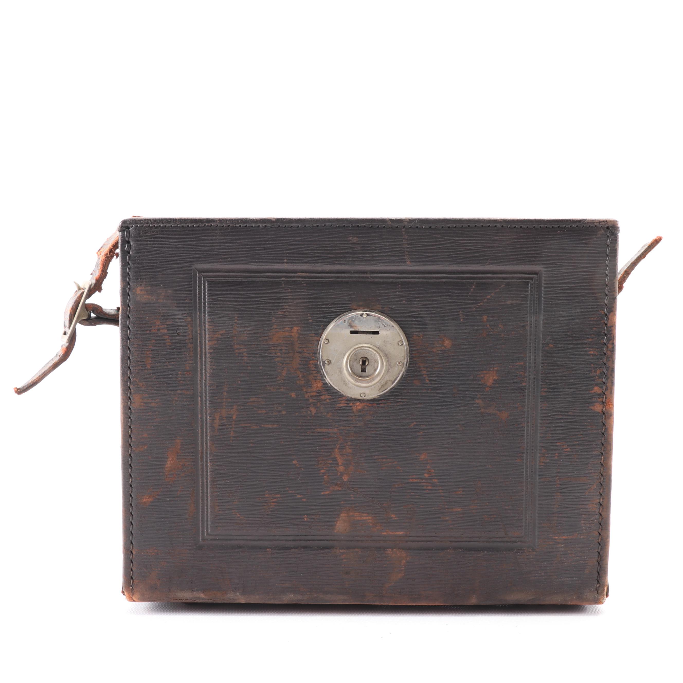 Zeiss Ikon Miroflex Folding Camera with Tessar Lens and Leather Carrying Case