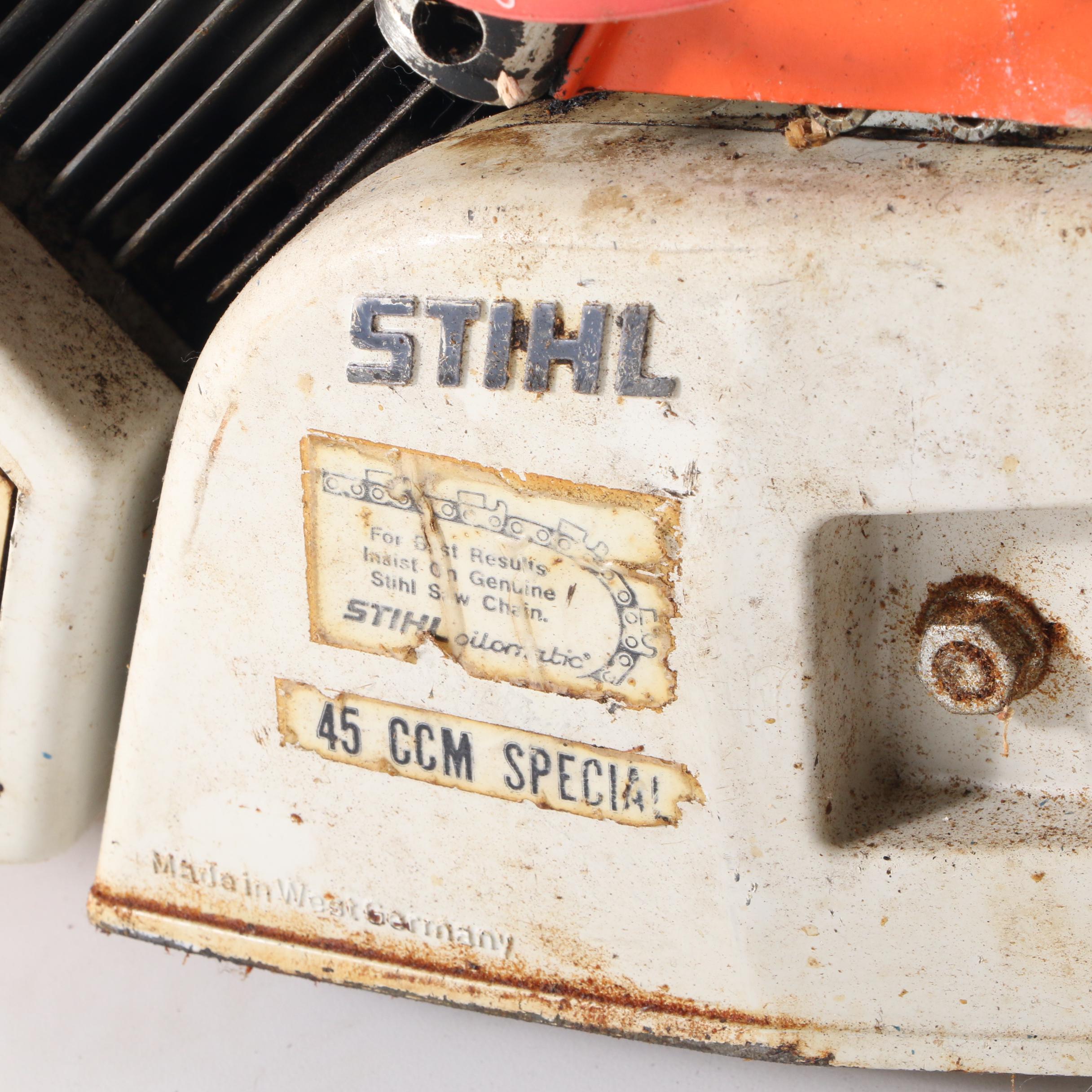 Stihl "Farm Boss" Gas Powered Chain Saw and "FS 66" Model Weed Trimmer