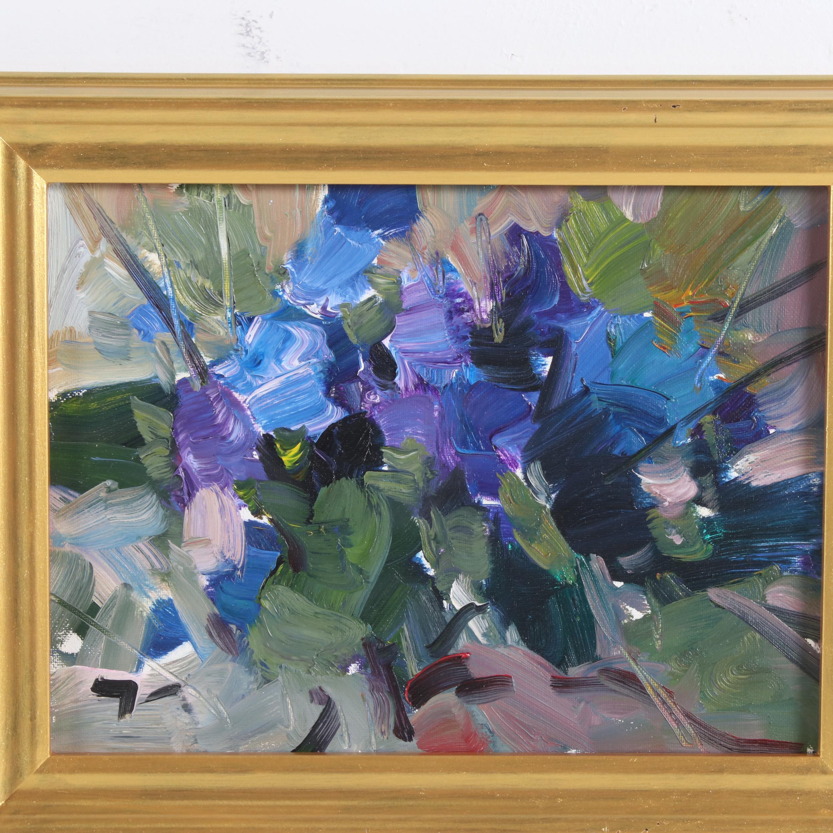 Jose Trujillo Oil Painting "Flowers", 2019